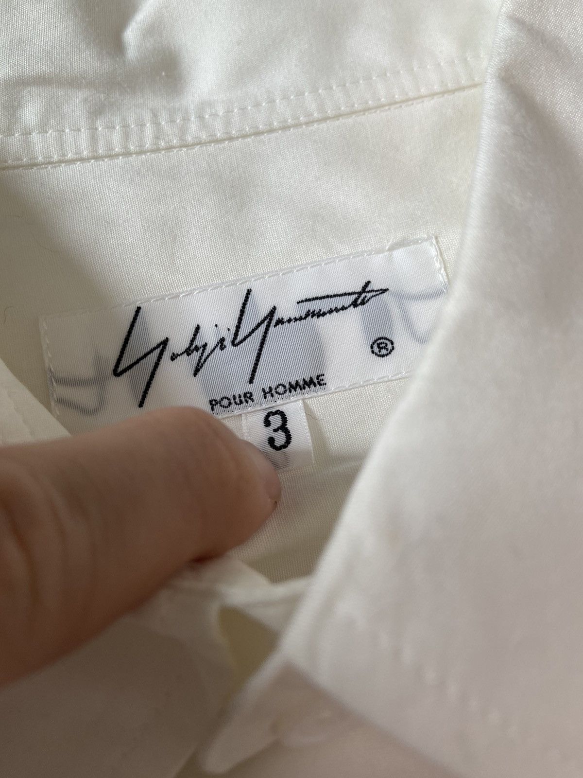 Yohji Yamamoto 3 Yohji Yamamoto Pour homme one pocket oversized shirt Size US L / EU 52-54 / 3 - 9 Thumbnail