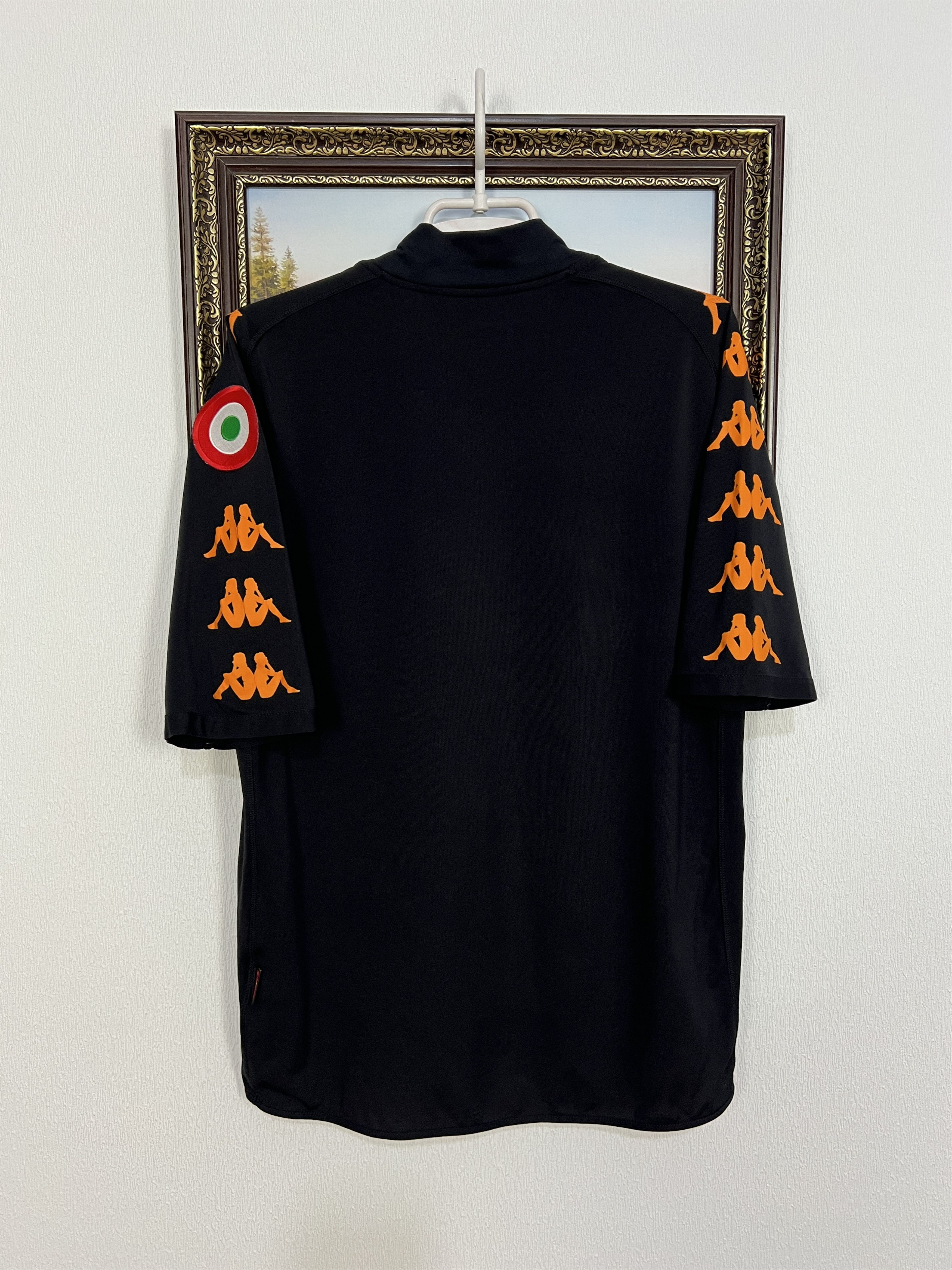 Kappa Roma football shirt Soccer Black Maglia Mens Jersey Trikot Size US XL / EU 56 / 4 - 12 Thumbnail