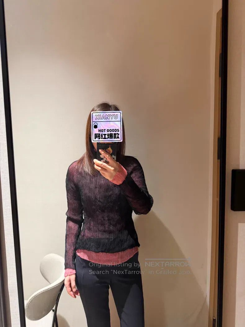 Issey Miyake Issey Miyake Long Sleeve Turtleneck Top Rose Pink Size M / US 6-8 / IT 42-44 - 8 Thumbnail