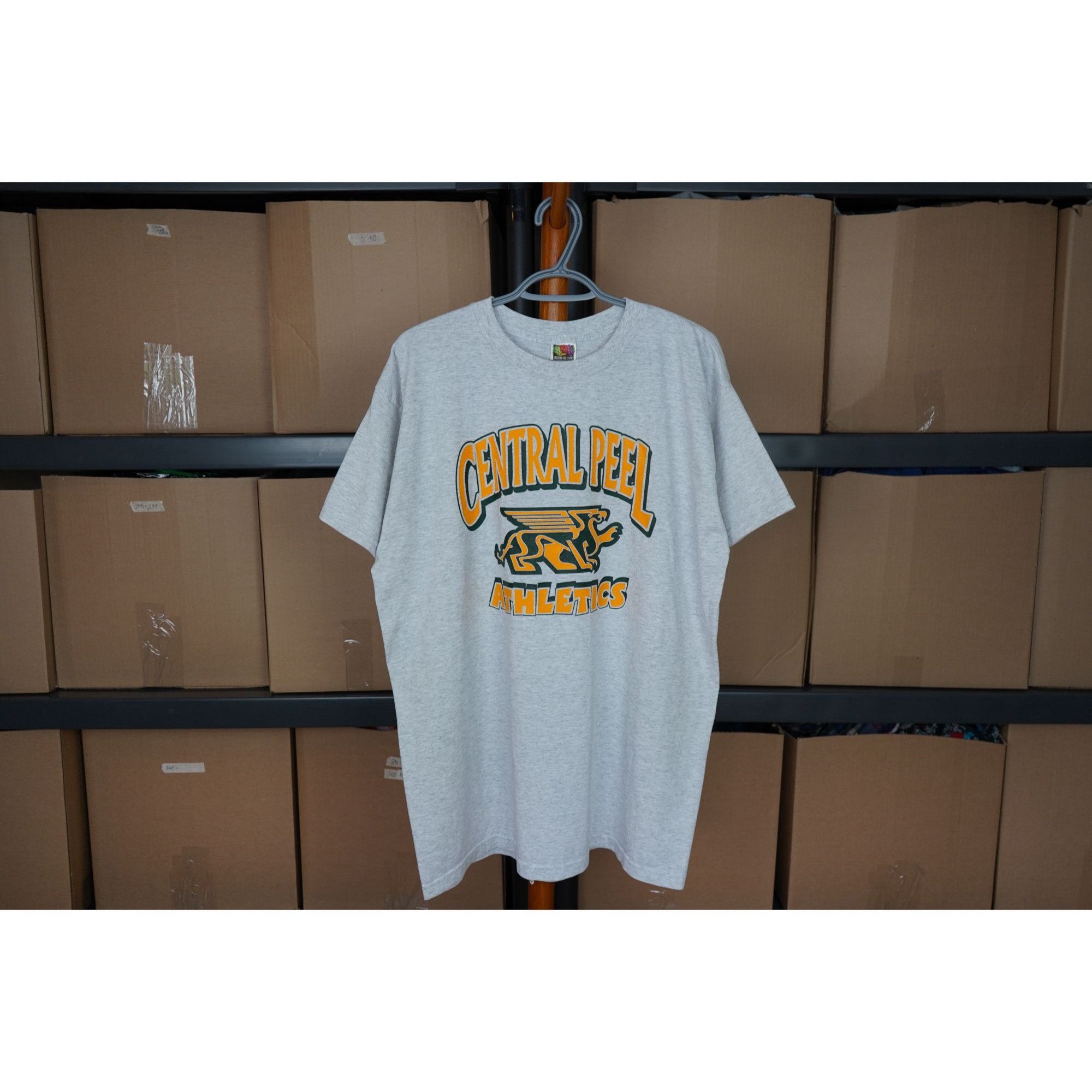 Vintage 90s Central Peel Athletics Grey School Tee L #373 Size US L / EU 52-54 / 3 - 1 Thumbnail
