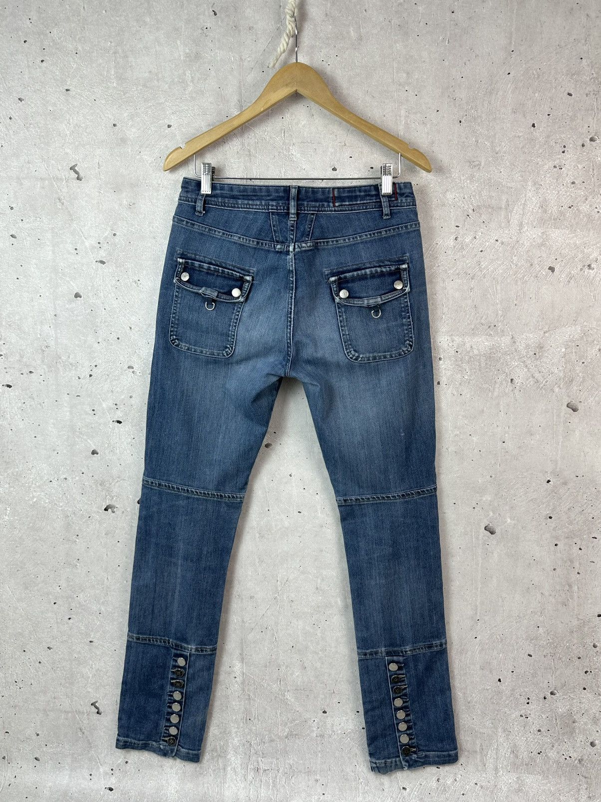 Marithe + Francois Girbaud Marithe Francois Girbaud Embroidered Metal Buttons Jeans Size 32" / US 10 / IT 46 - 6 Thumbnail