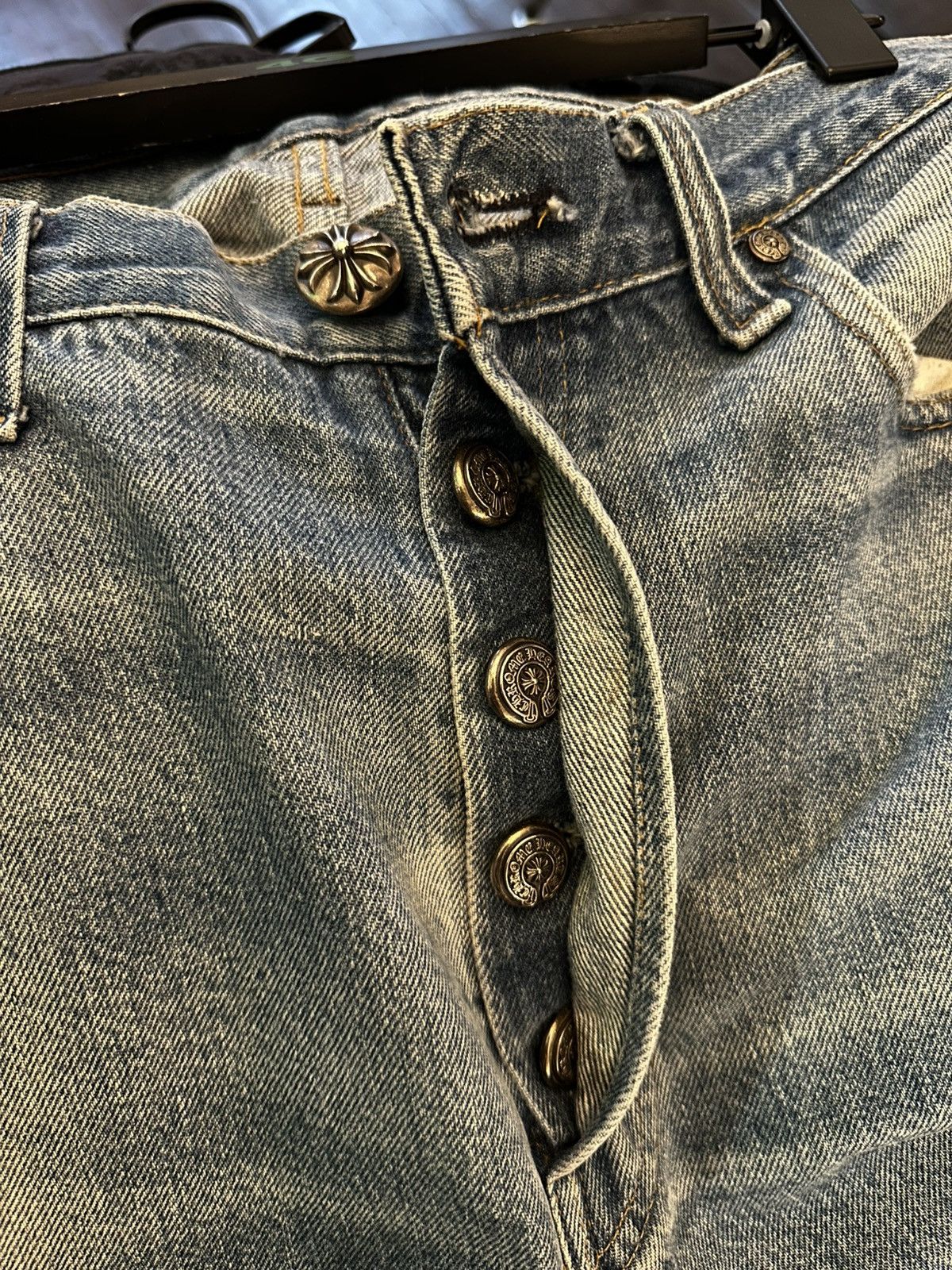 Chrome Hearts CHROME HEARTS 501 PATCH DENIM SZ 33 Size US 33 - 6 Thumbnail