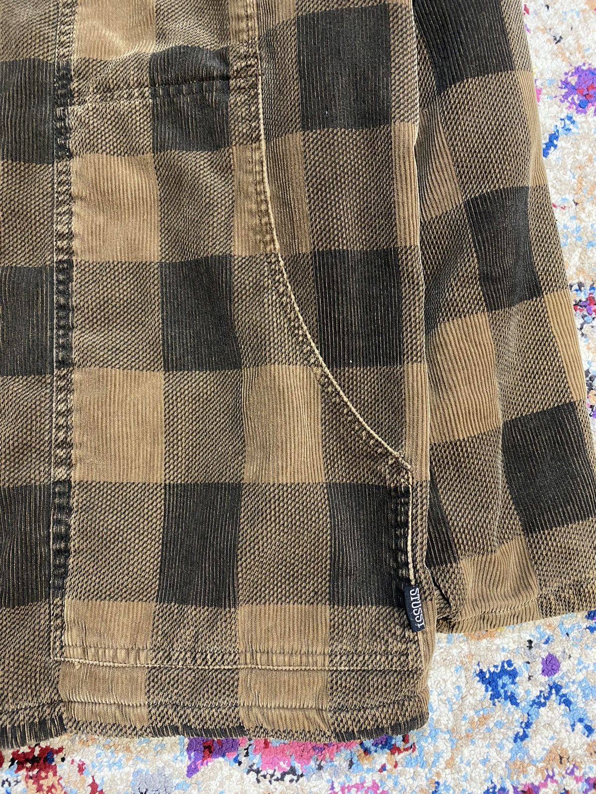 Stussy OG Stussy Double Front Shadow Plaid Sherpa Jacket Size US L / EU 52-54 / 3 - 12 Thumbnail