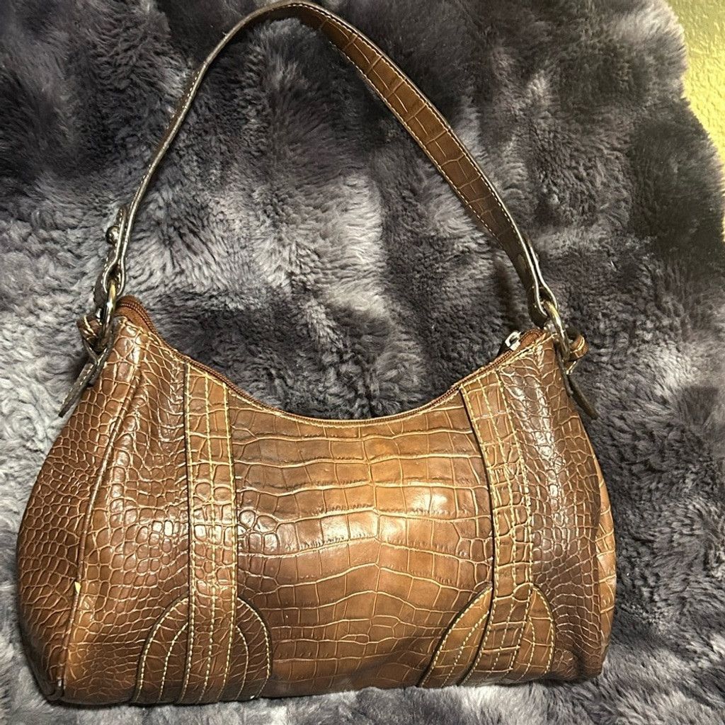 Nine West Vintage Nine W. Western croc purse has damage Size ONE SIZE - 3 Thumbnail