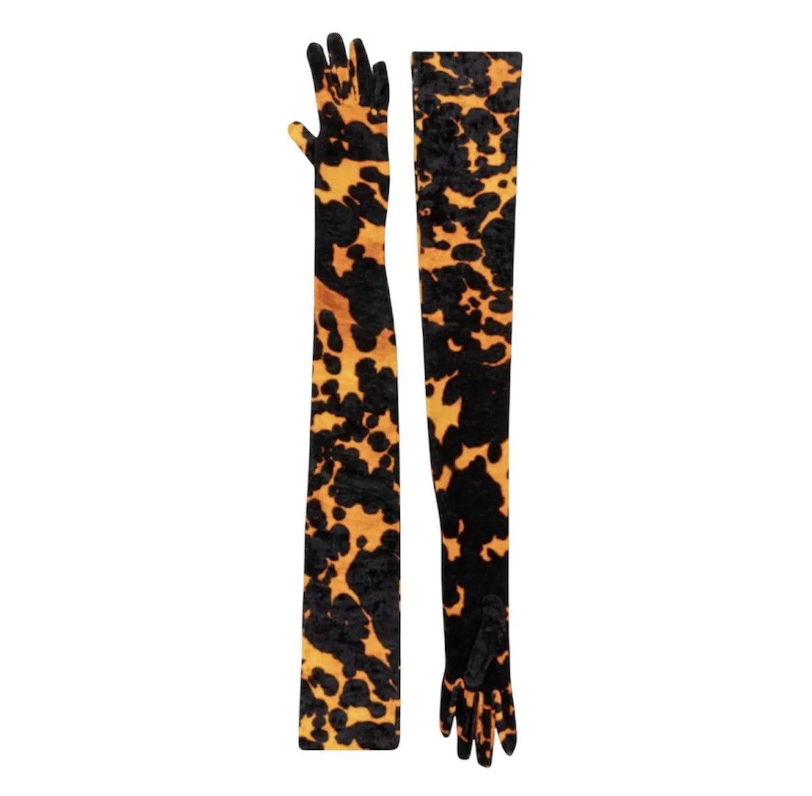 Dries Van Noten Dries Van Noten Velvet Long Gloves Size ONE SIZE - 1 Thumbnail