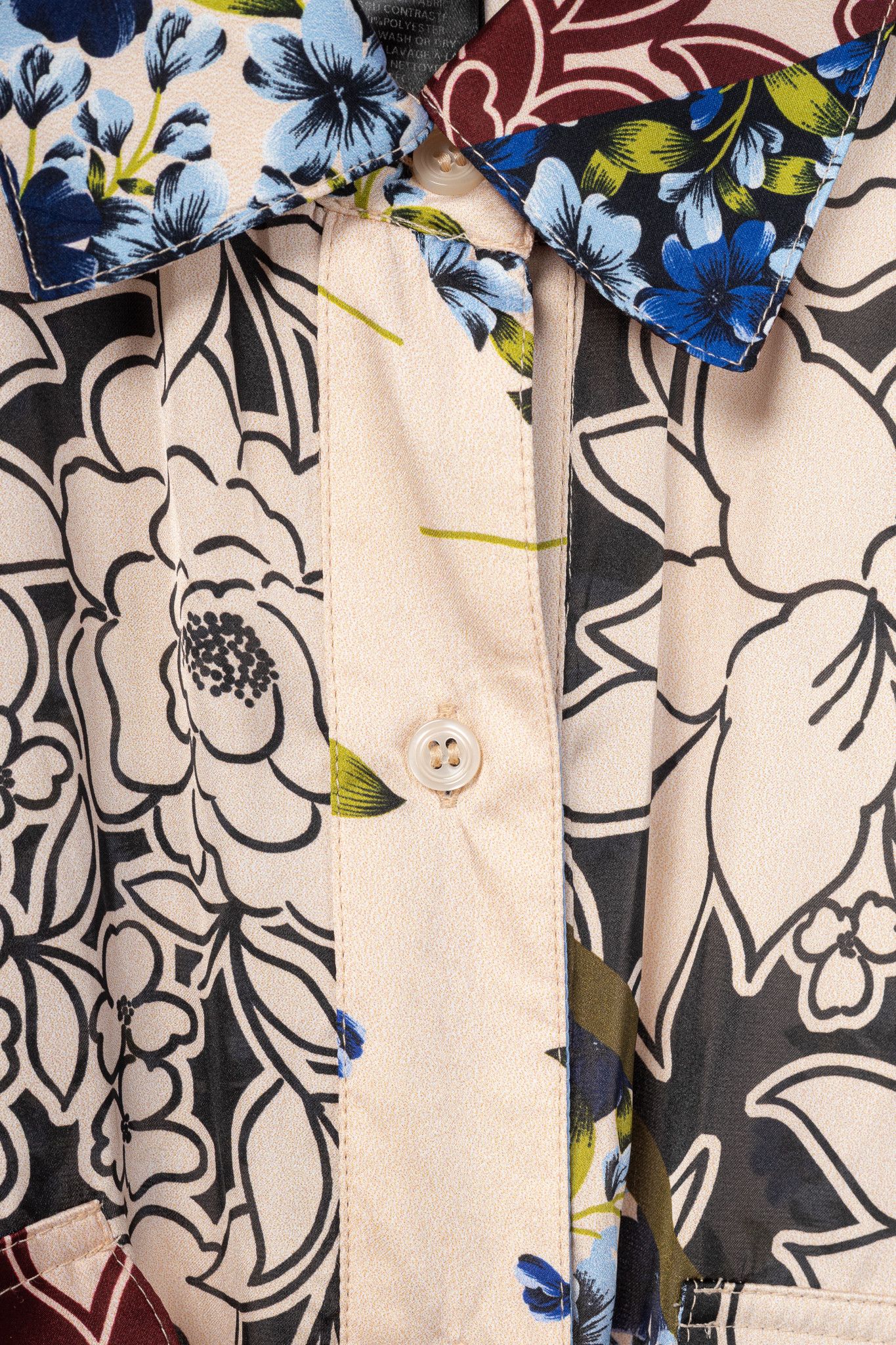 SMYTHE Smythe Multi Scarf Floral Print Belted Satin Shirt Dress Size XS / US 0-2 / IT 36-38 - 9 Thumbnail