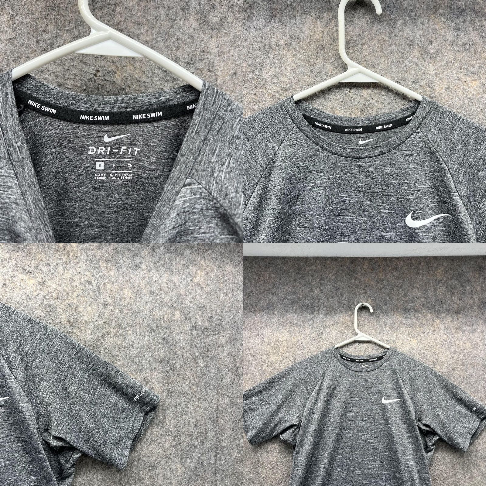 Nike Nike Dri-Fit Shirt Men S Heather Gray Polyester Short Sleeve Crew Neck Nike Logo T-Shirt Shirts Size US S / EU 44-46 / 1 - 8 Thumbnail