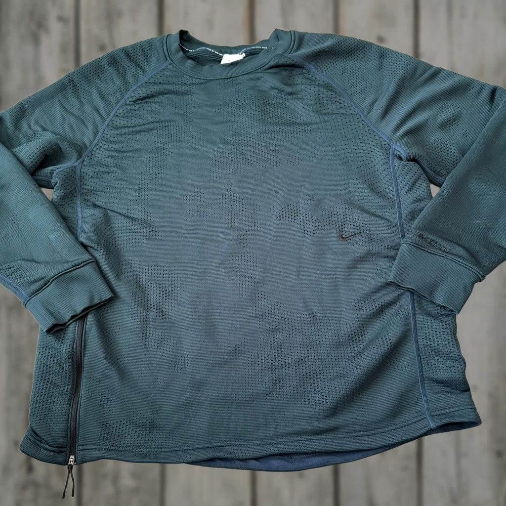 Nike NIKE ADV A.P.S. AXIS Therma-Fit Pullover Crewneck Mens XL Dark Teal DX1918-454 Size US XL / EU 56 / 4 - 1 Thumbnail
