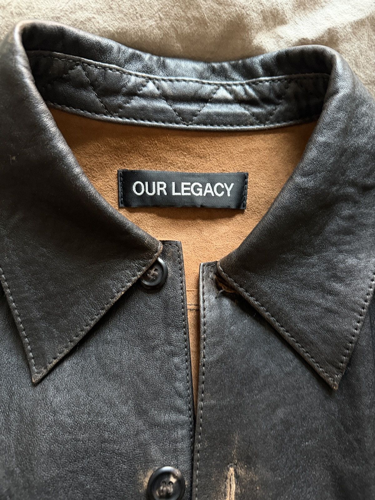Our Legacy Our Legacy - Lambskin Welding Shirt Size US M / EU 48-50 / 2 - 6 Thumbnail