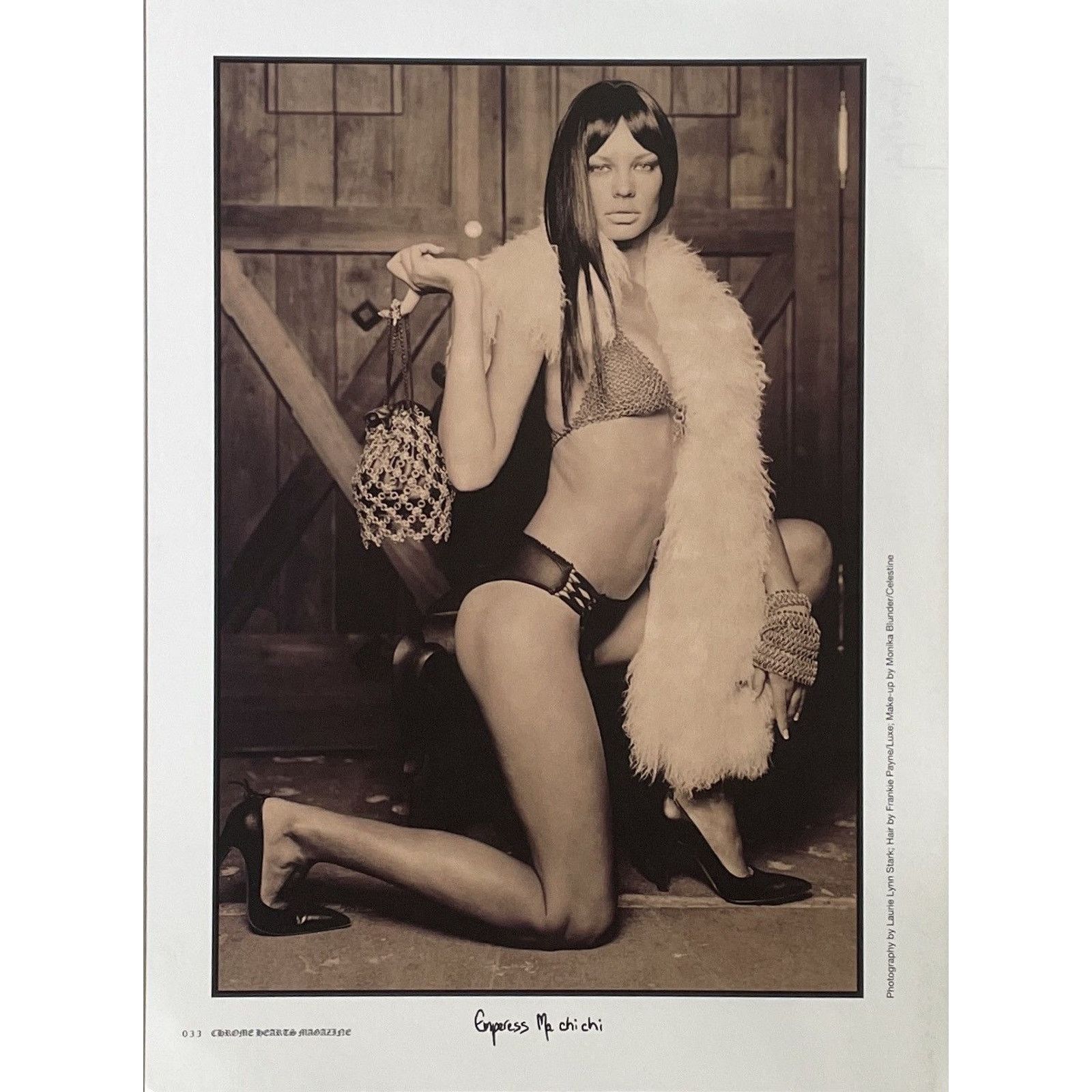Chrome Hearts × Vintage Chrome Hearts vintage erotic photo Poster framed 11x14 Size ONE SIZE - 2 Thumbnail