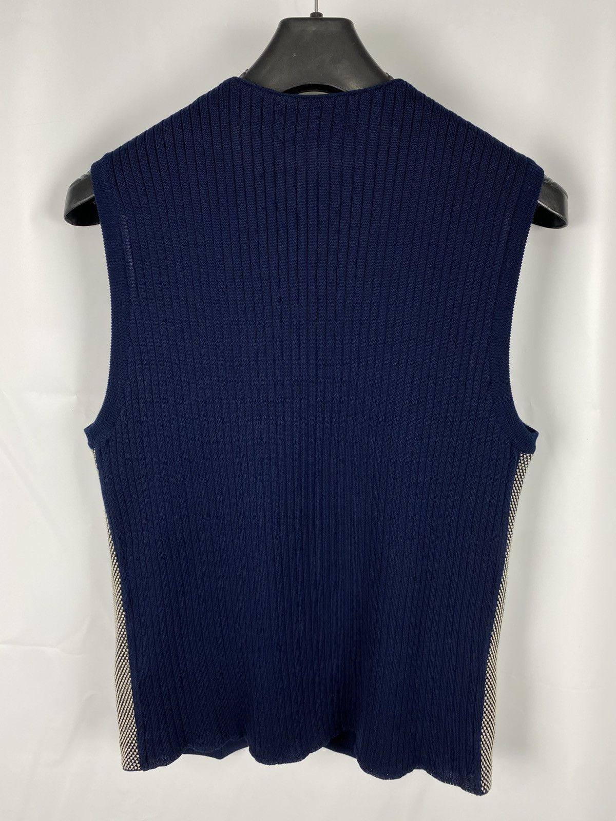 Lardini Lardini Cotton Knit Gilet Structured Vest Button Up size 50 Size US M / EU 48-50 / 2 - 7 Thumbnail