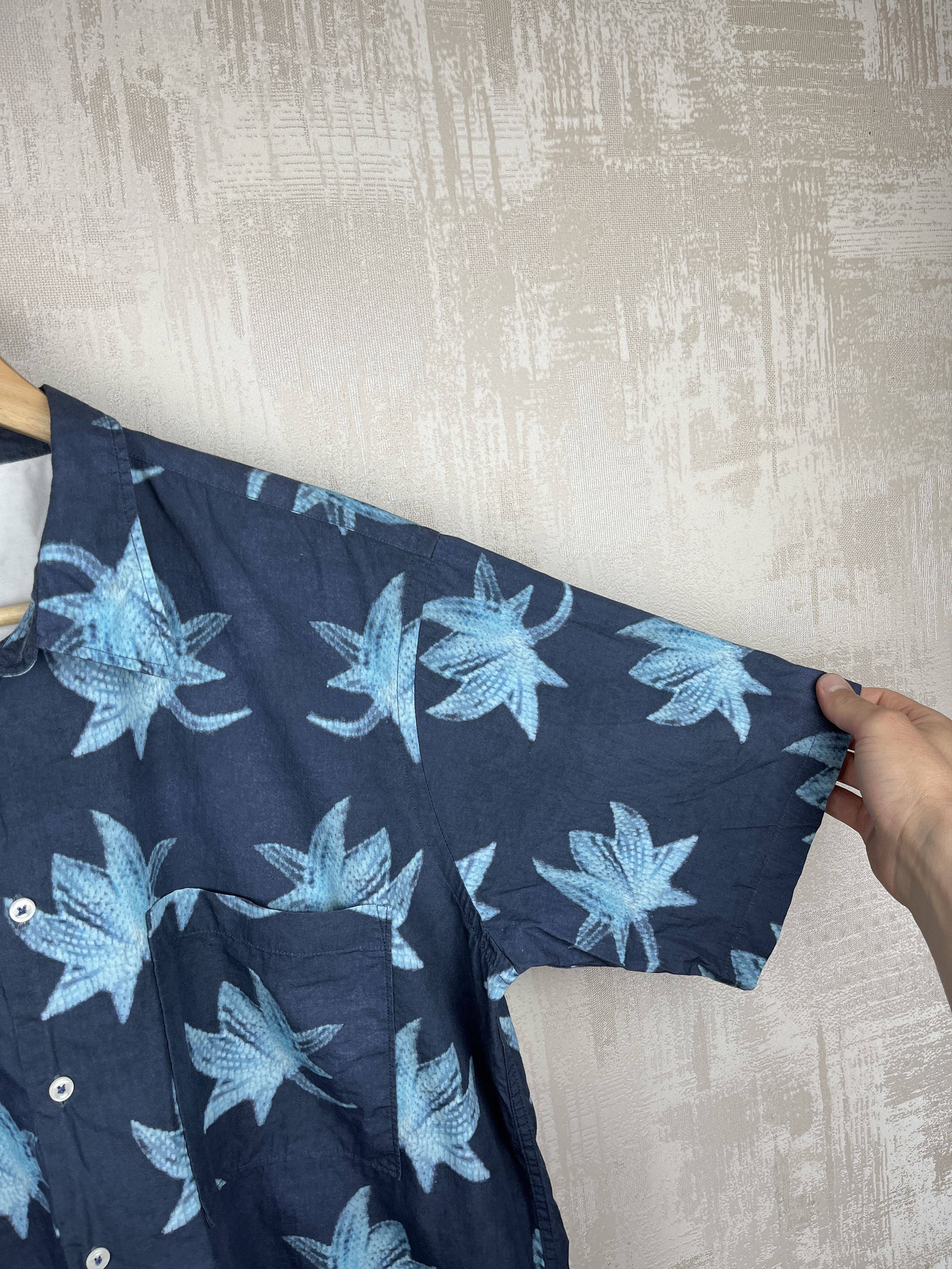 Japanese Brand Universal Works Aloha Hawaiian Leaf Shirt Short Sleeve Size US XL / EU 56 / 4 - 6 Thumbnail