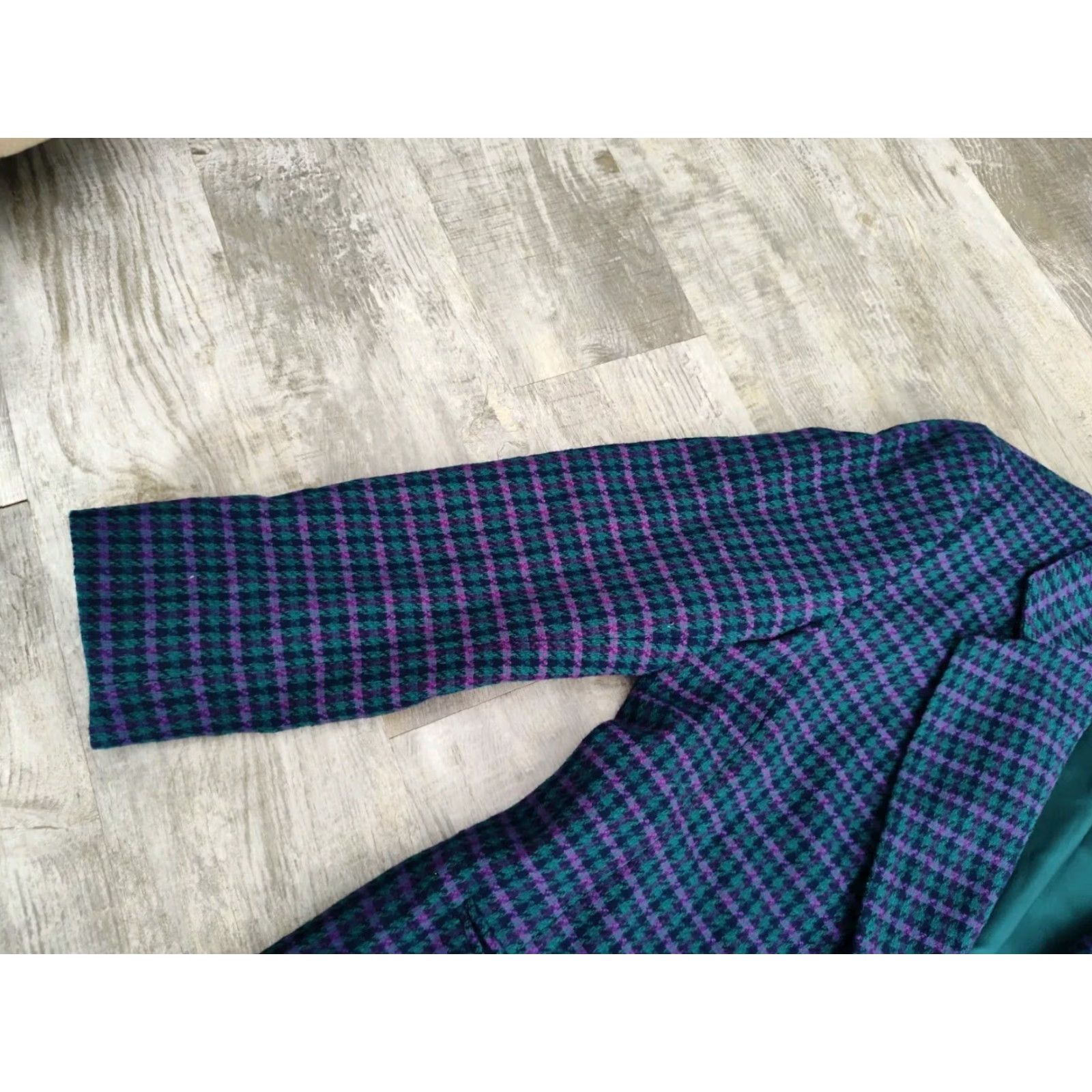 Pendleton Vintage Pendleton Women's Blazer Jacket Houndstooth Wool Size 12 USA Made Formal Business Size XL / US 12-14 / IT 48-50 - 6 Thumbnail