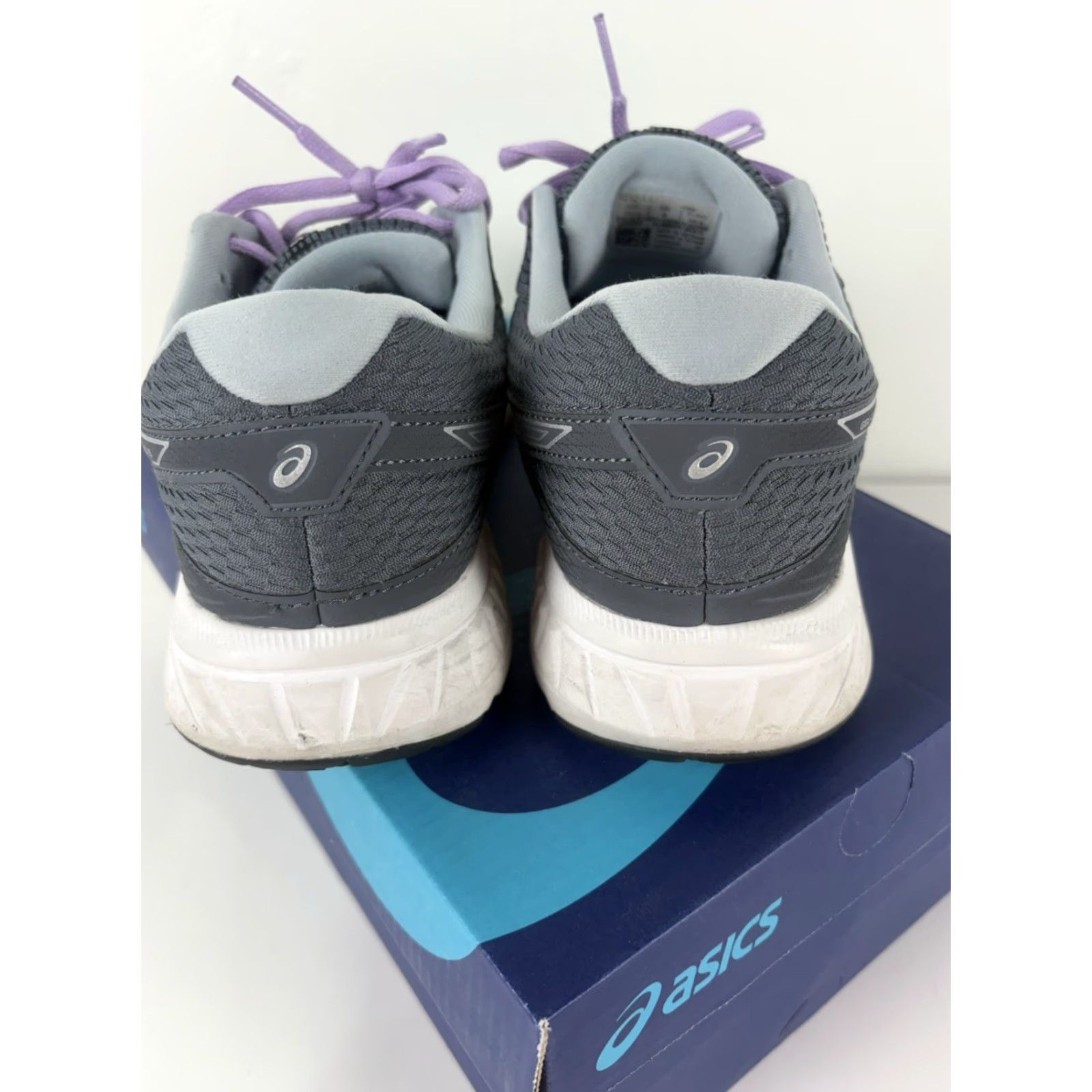 Asics ASICS Gel Contend 6 Sneaker Womens 8W Lace Up Gray/Purple Scrunch Geometric Colorful Athleisure Running & Walking Shoes Size US 8 / IT 38 - 3 Thumbnail