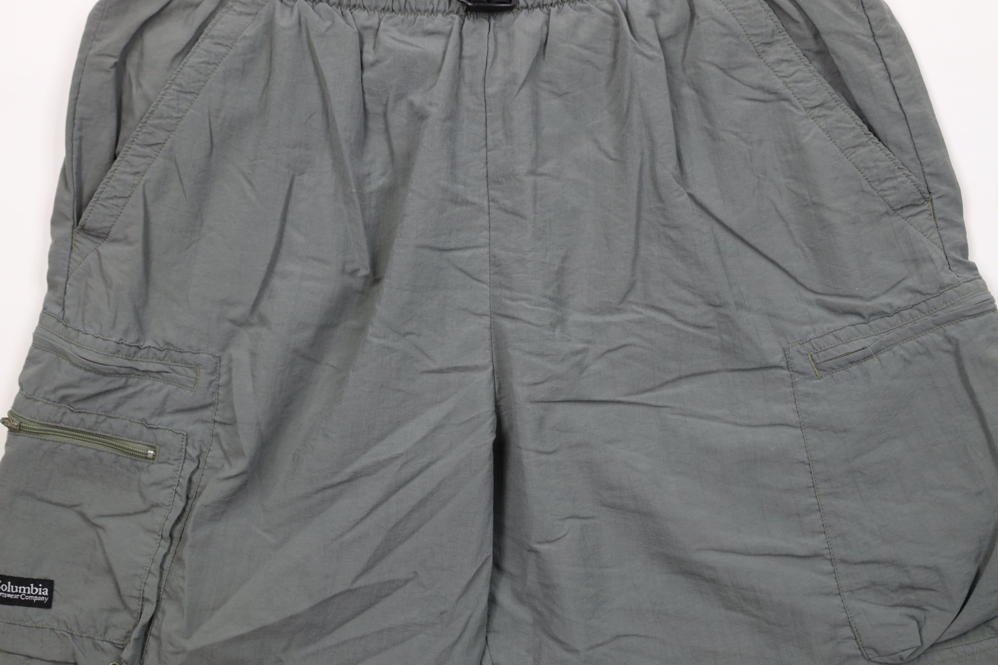 Columbia Vintage 90s Columbia Spell Belted Lined Cargo Shorts Green Size US 34 / EU 50 - 3 Thumbnail