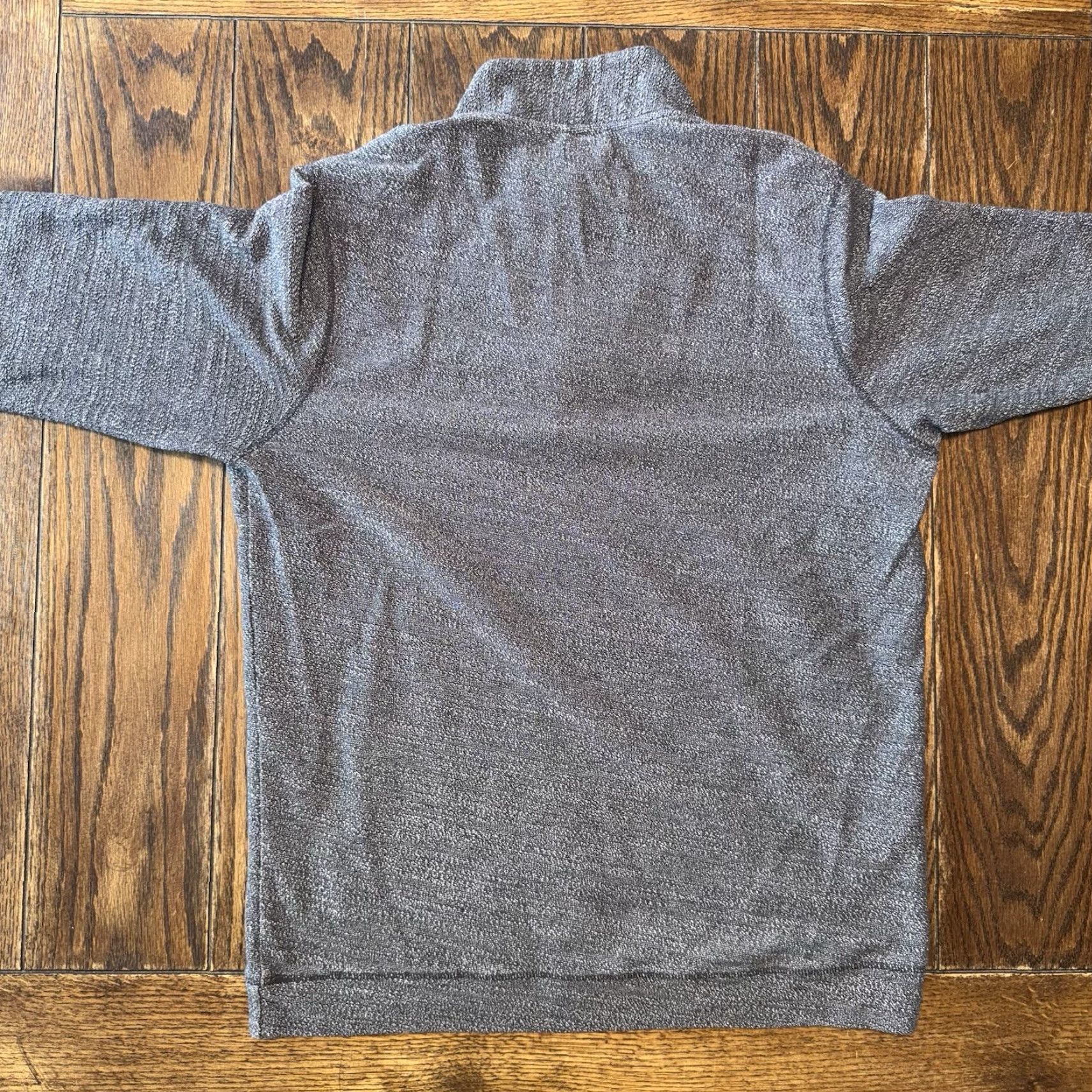 Marine Layer Marine Layer Clayton Mens Large Textured Sweater 1/4 Button Pullover Henley Mock Neck Gray Size US L / EU 52-54 / 3 - 6 Thumbnail