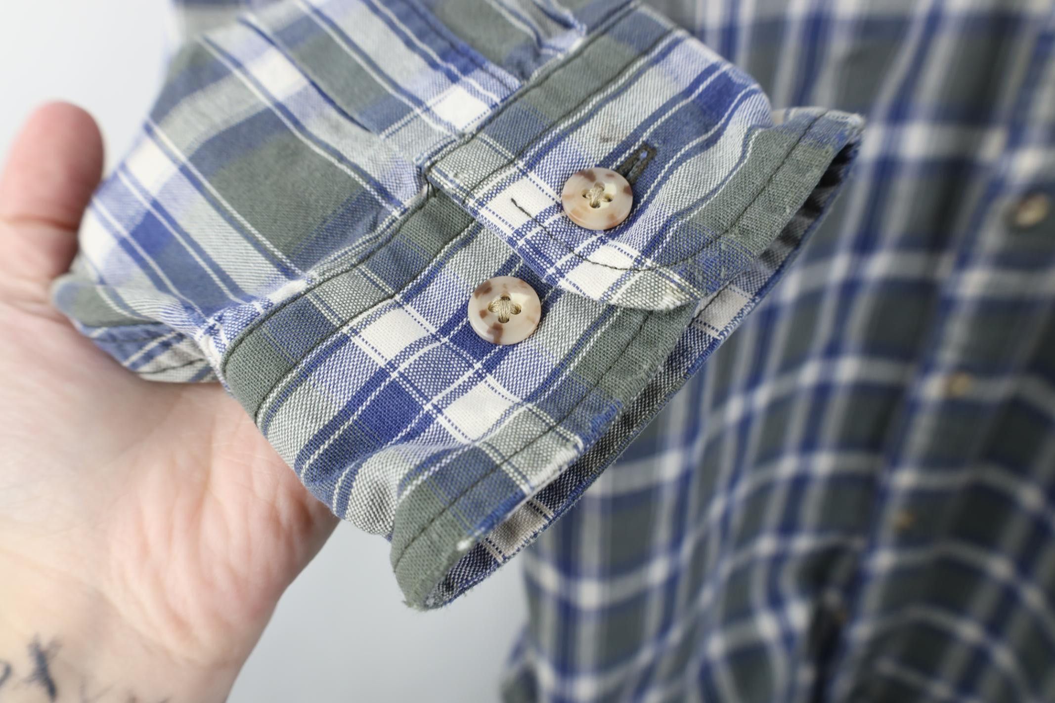 Carhartt Vintge 90s Carhartt Canvas Collared Button Down Shirt Plaid Size US XL / EU 56 / 4 - 11 Thumbnail