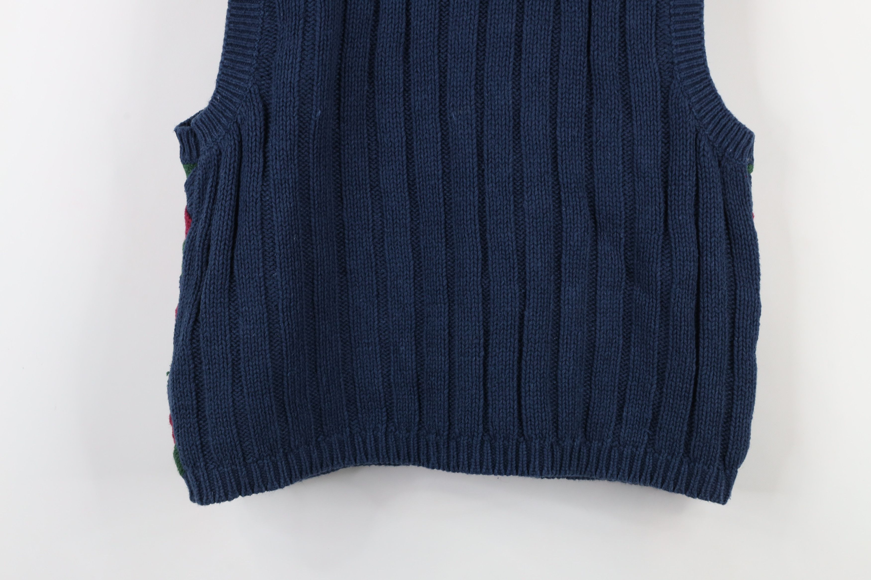 Vintage Vintage 90s Streetwear Heavyweight Checkered Sweater Vest Size XL / US 12-14 / IT 48-50 - 14 Thumbnail
