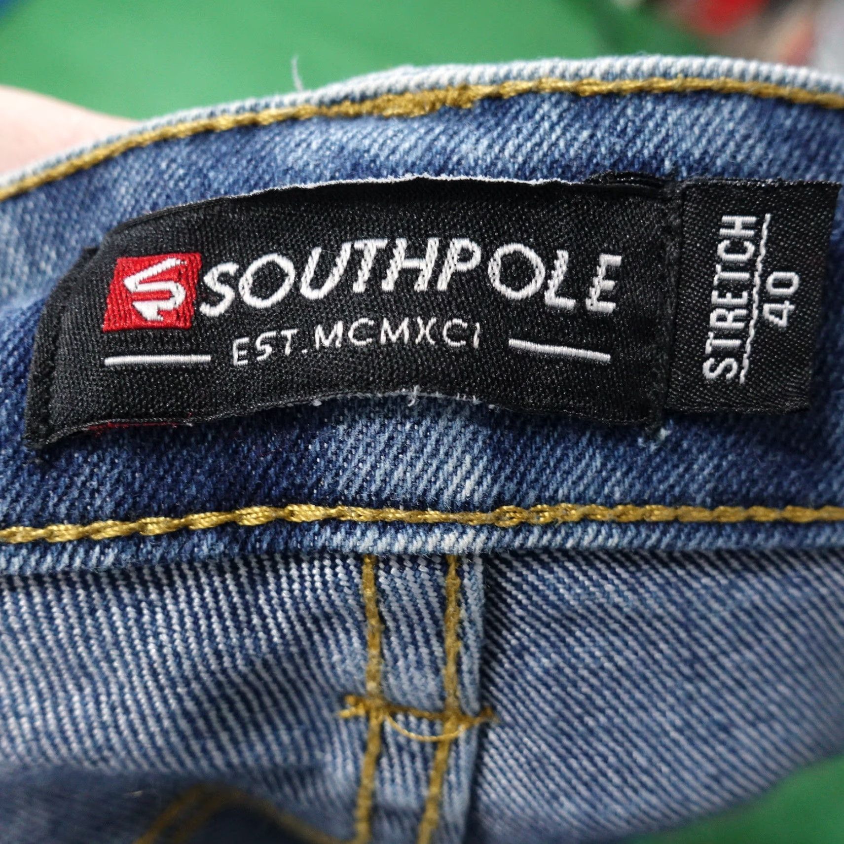 Southpole VINTAGE SOUTHPOLE DENIM SHORTS MENS 40 STRETCH JORTS BLUE 12 INSEAM 00s Y2K Shorts Mens 40 Blue Denim Short Casual Vintage Size US 40 / EU 56 - 7 Thumbnail