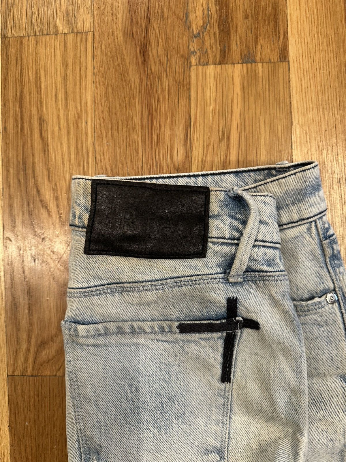 Rta RTA Rest In Peace/Power Light Blue Denim Jeans Sz 28 Size US 28 / EU 44 - 4 Thumbnail