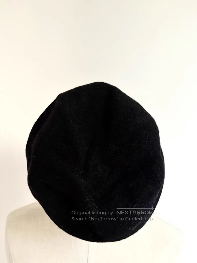 Vivienne Westwood Vivienne Westwood Black Wool Leather Label Saturn Beret Ne Size ONE SIZE - 5 Thumbnail