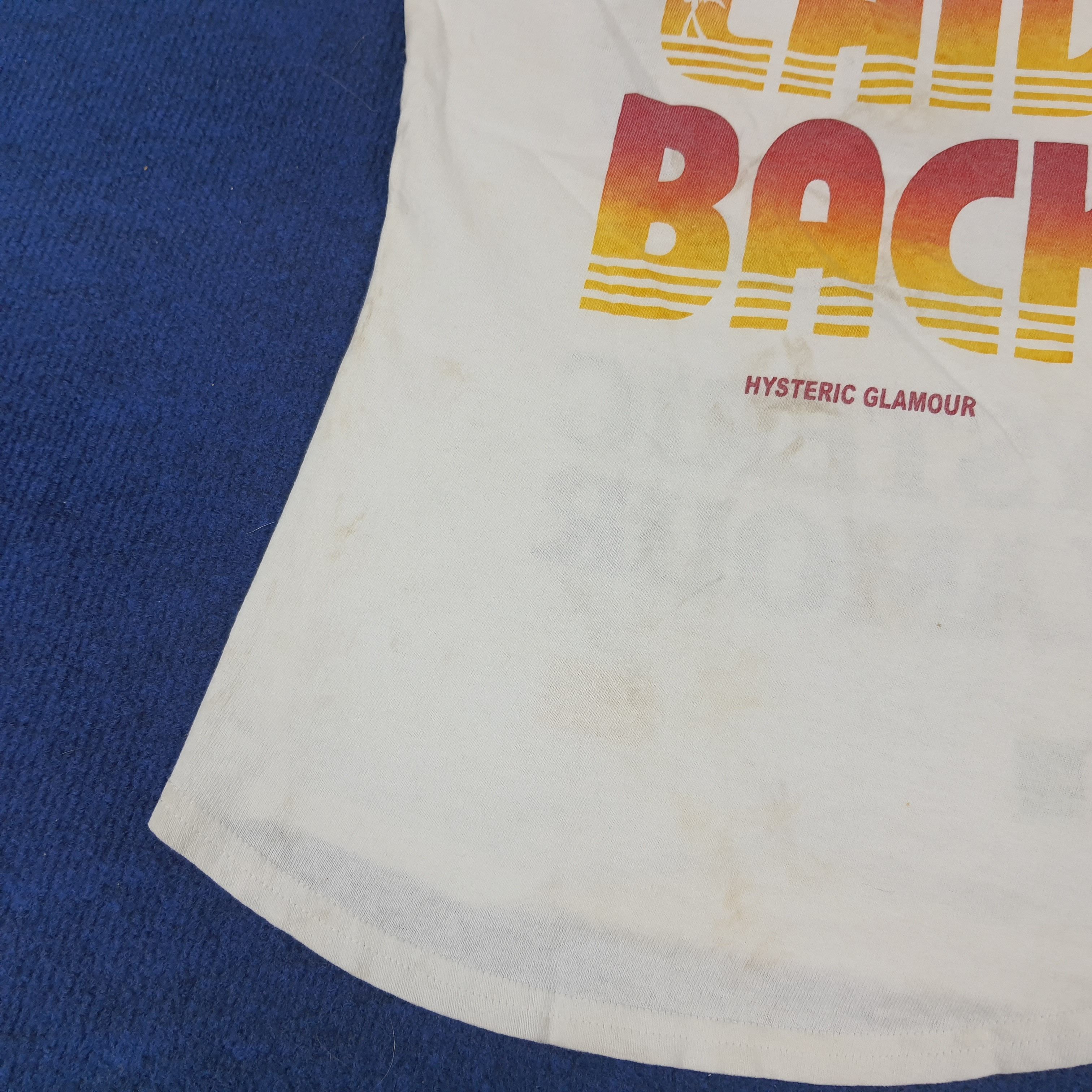 Hysteric Glamour Vintage Hysteric Glamour Japan Laid Back Custom Logo T-shirt Size XS / US 0-2 / IT 36-38 - 8 Thumbnail