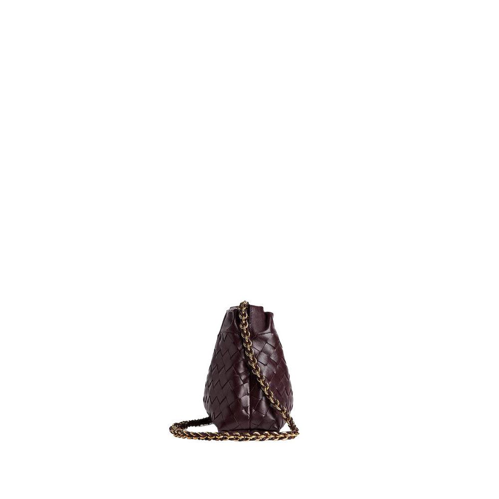 Bottega Veneta BOTTEGA VENETA Dustbag Notte $3200 Dark Barolo Leather Shoul Size ONE SIZE - 3 Thumbnail