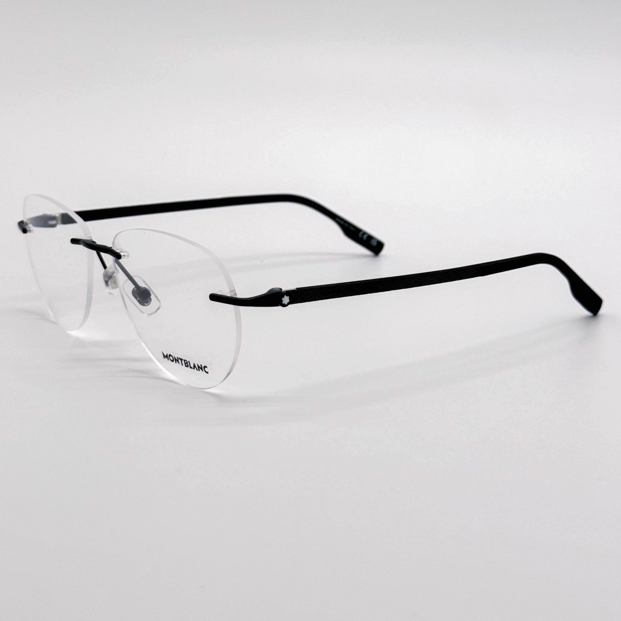 Montblanc NEW MONTBLANC EYEGLASSES MB0186O 001 BLACK MEN EYEWEAR Size ONE SIZE - 6 Thumbnail