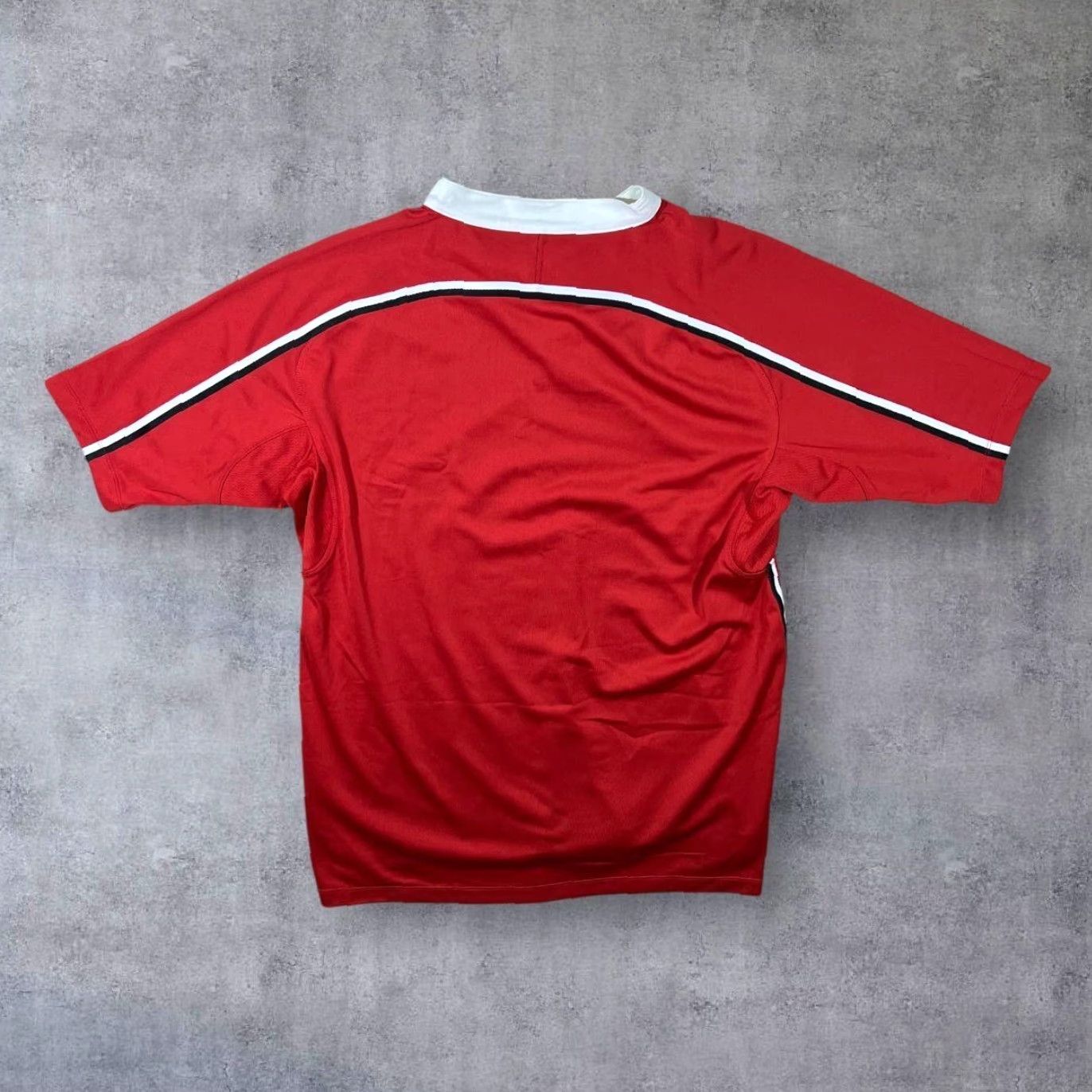 Nike Nike Dri-Fit Embroidered Mini Swoosh Logo Polyester Sports Rugby Jersey Shirt XL Red Men T-Shirt Pullover Short Sleeve Activewear Shirt Size US XL / EU 56 / 4 - 2 Thumbnail