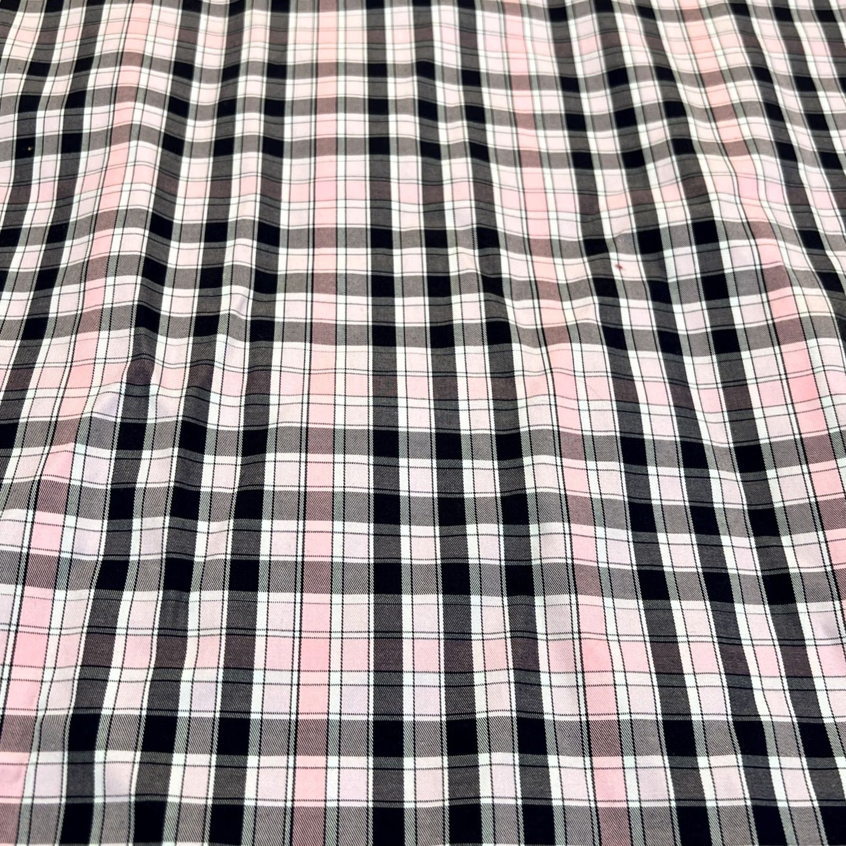 Tailorbyrd Tailorbyrd Shirt Men XXL Button-Down Long Sleeve Plaid Pink Black Check Size US XL / EU 56 / 4 - 7 Thumbnail