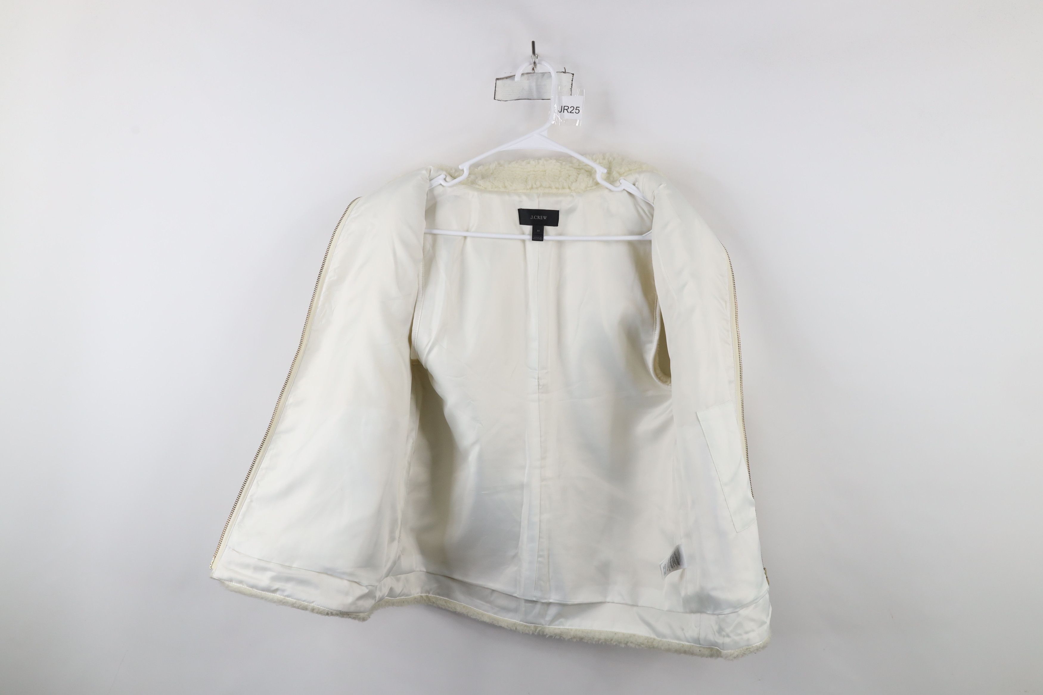 J.Crew × Vintage J Crew Plush Deep Pile Fleece Excursion Vest Jacket Cream Size M / US 6-8 / IT 42-44 - 5 Thumbnail