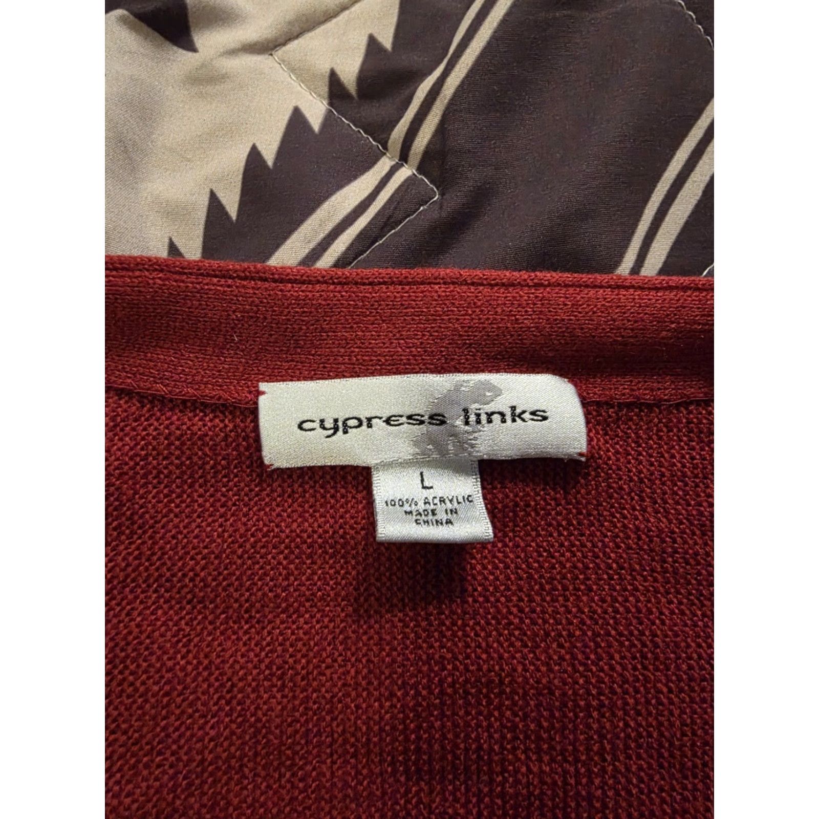Vintage VINTAGE Cypress Links Cardigan Sweater Red Men's Size L Knit Cardigan 90s Dad Preppy Vintage Mens Size US L / EU 52-54 / 3 - 5 Thumbnail