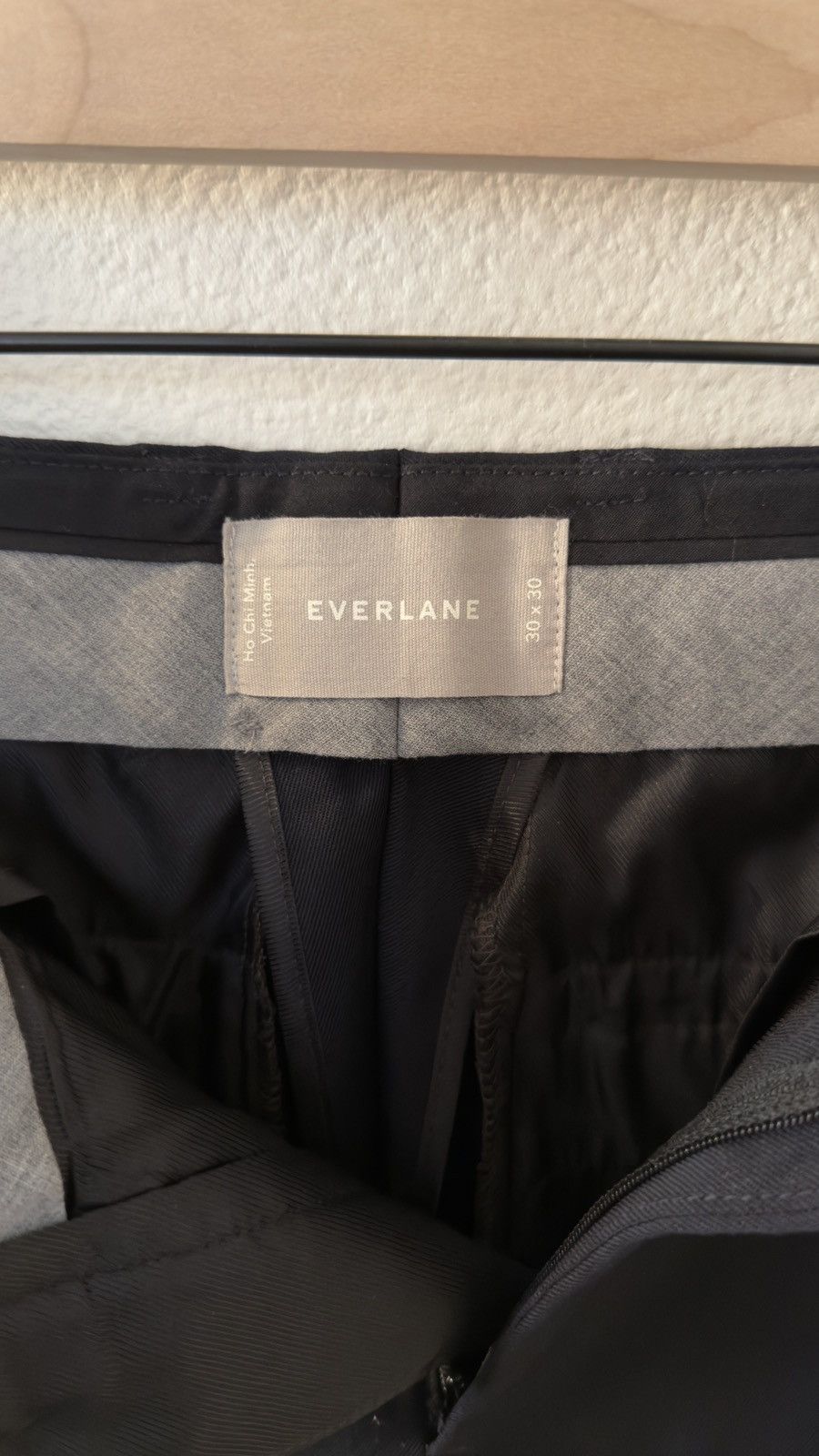 Everlane Navy Wool Suit Size 36R - 8 Thumbnail