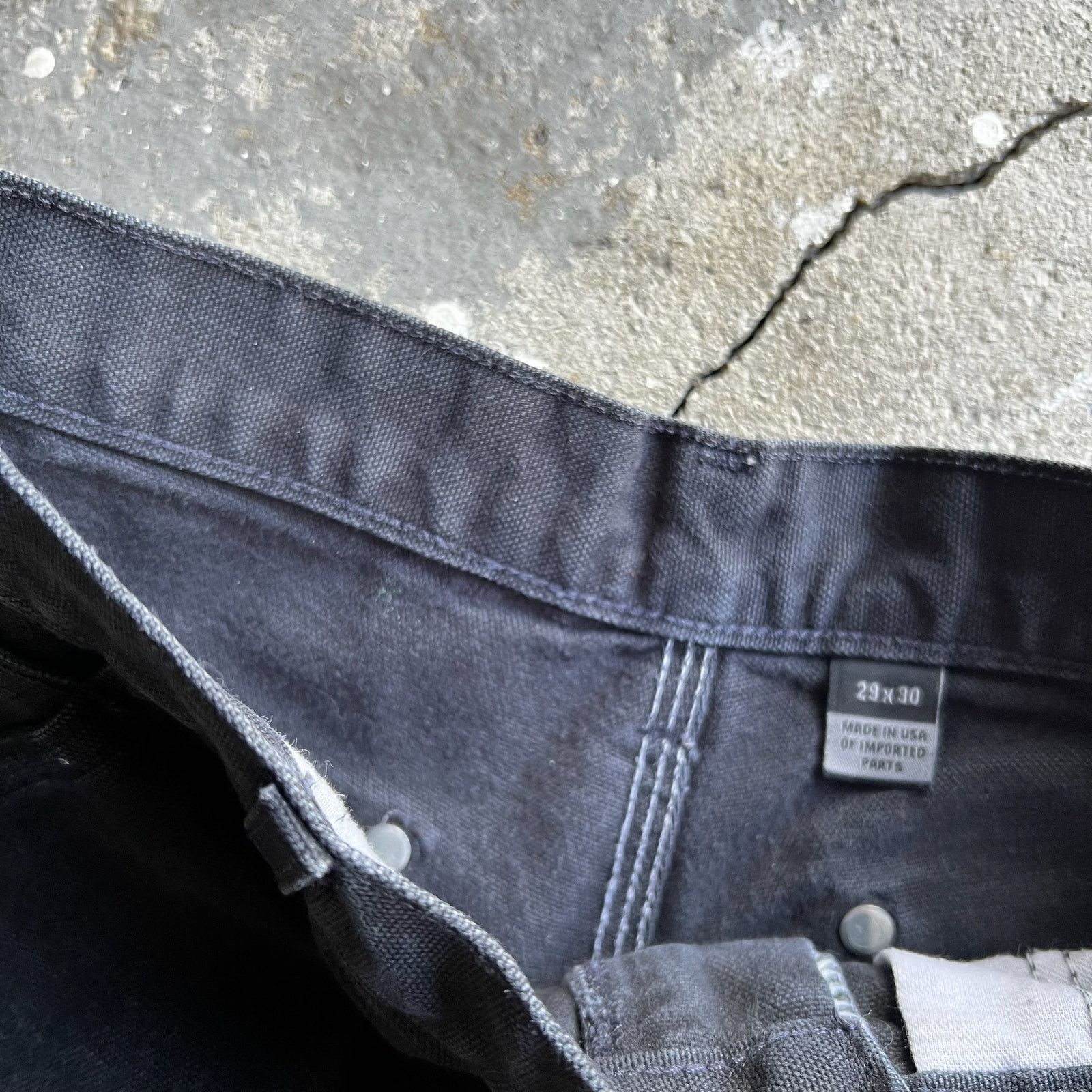 Carhartt × Vintage Carhartt black double knee work wear carpenter pants Size US 27 - 7 Thumbnail