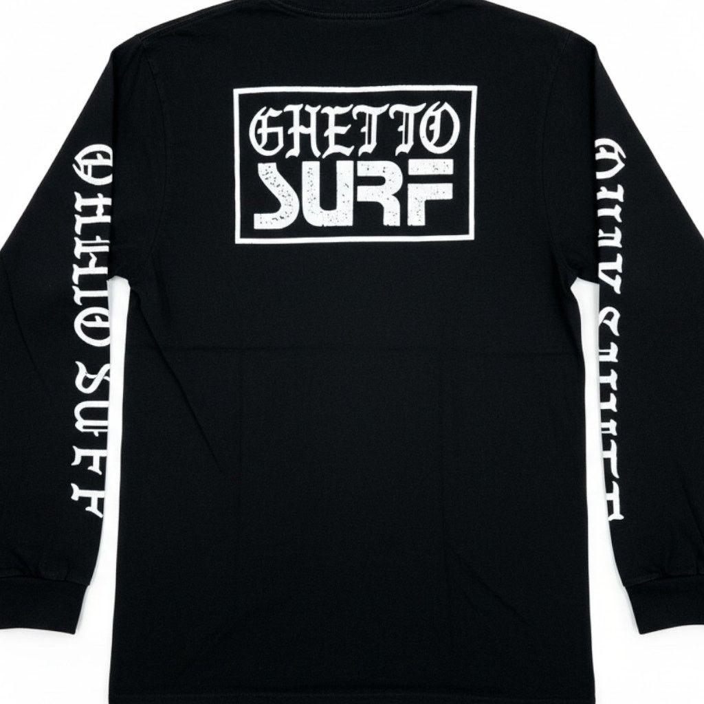 Quiksilver Quiksilver Ghetto Surf Black L/S Street Crew Fit Skater T M Size US M / EU 48-50 / 2 - 1 Thumbnail