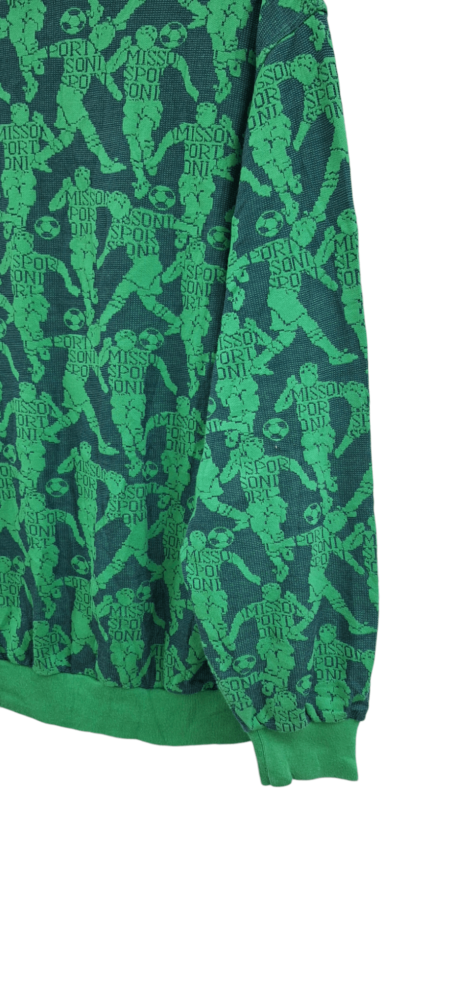 Missoni Rare Vintage Missoni Sport Fullprint Half Button Sweatshirt Size US XS / EU 42 / 0 - 8 Thumbnail