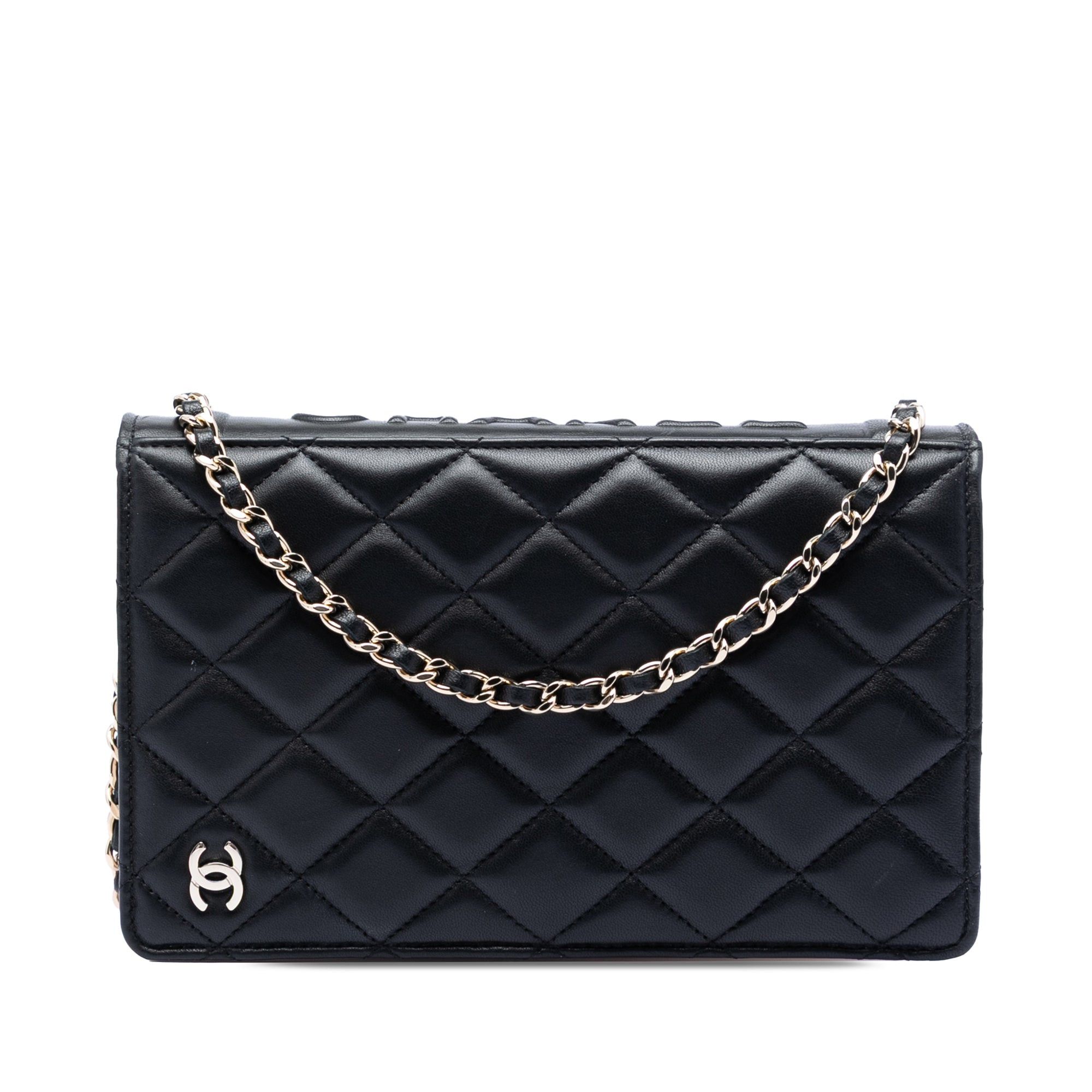 Chanel Quilted Lambskin Book Wallet On Chain Size ONE SIZE - 1 Thumbnail