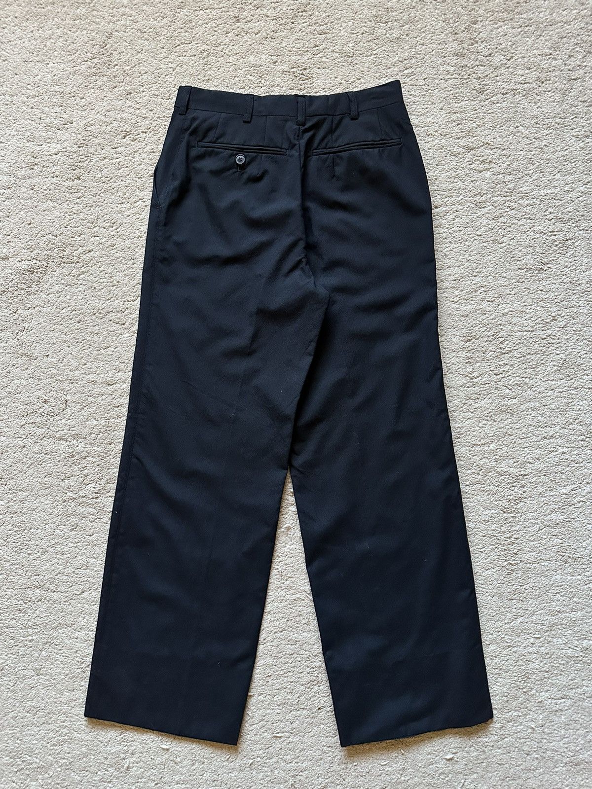 Yves Saint Laurent 1990s YSL Diffusion Homme Straight Leg Wool Pant Size US 27 - 4 Thumbnail