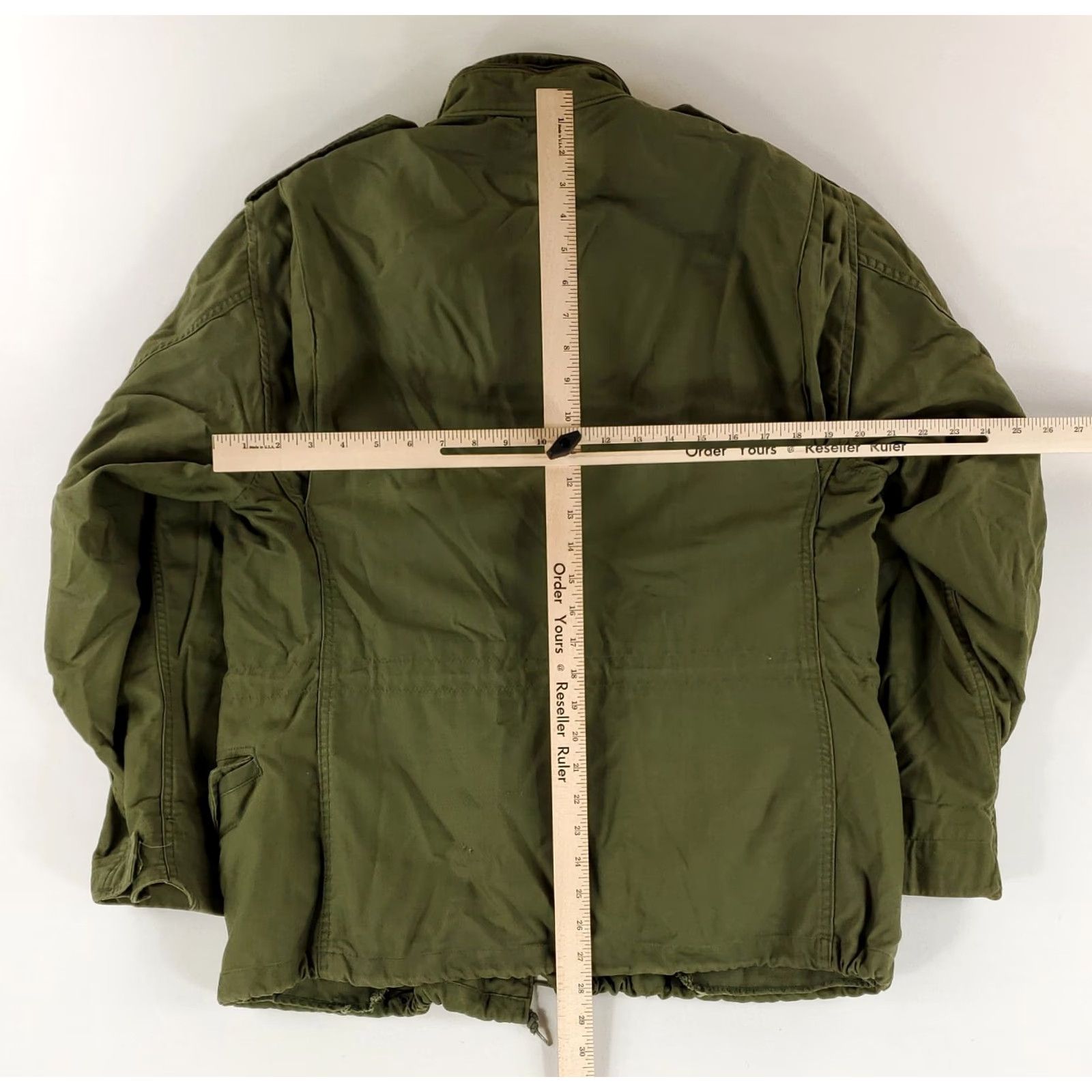 Alpha Industries VINTAGE Alpha Industries M65 Jacket Airlift Command Olive Green Mens M Short Green Military Jacket M Mens Size US 31 - 8 Thumbnail
