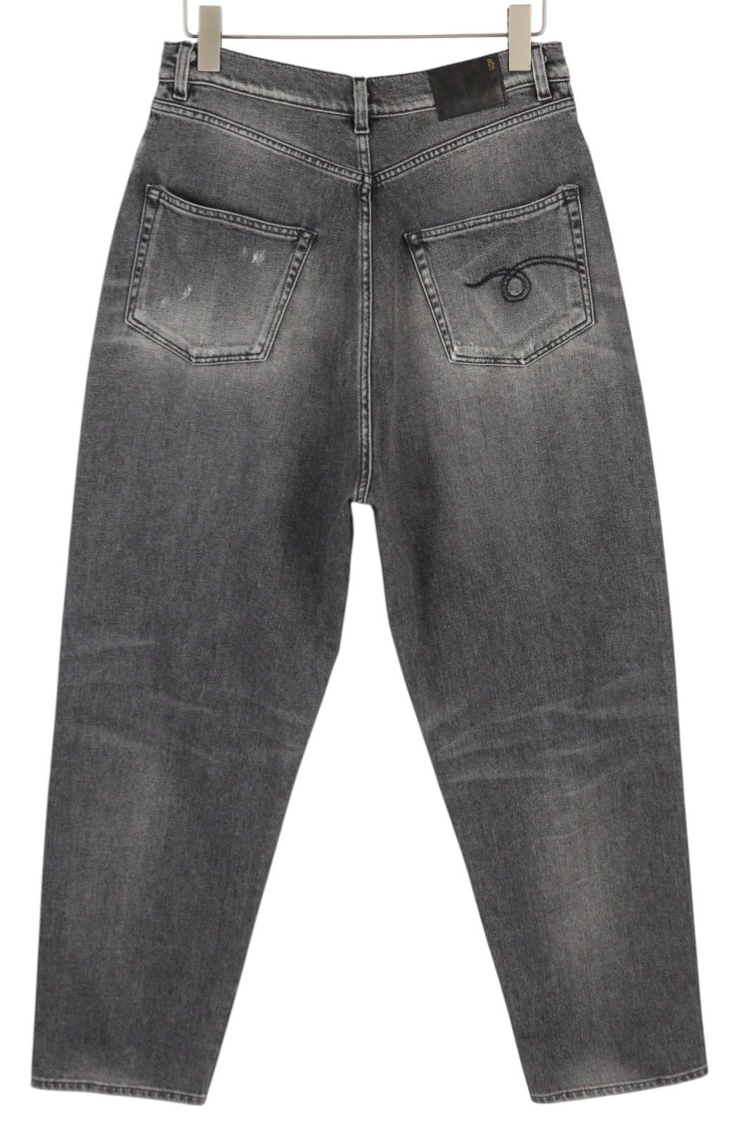 R13 JENNIE TAPERED 27 Vintage Grey Faded Ripped 85805 Size 27" / US 4 / IT 40 - 2 Thumbnail
