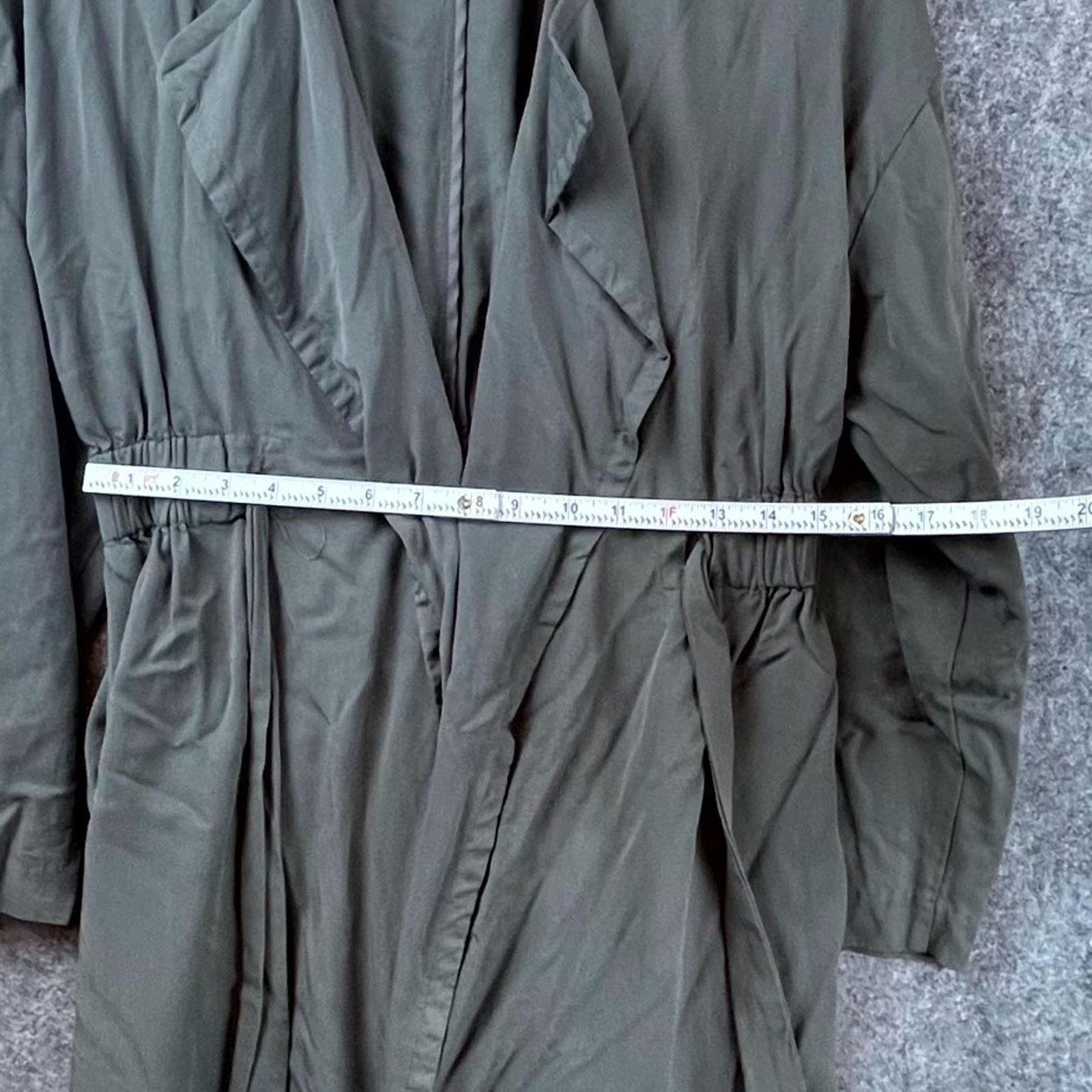 ASTR The Label ASTR The Label Trench Dress Womens Small Green Open Front Size S / US 4 / IT 40 - 3 Thumbnail