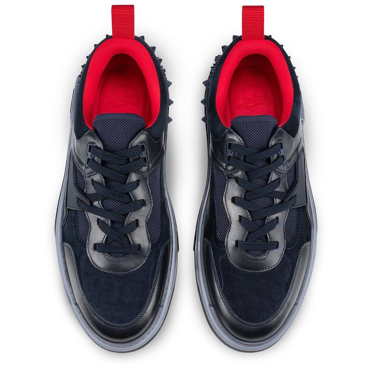 Christian Louboutin o1bcso1str0825 Astroloubi Saharienne Smoke in Navy Blue Size US 10 / IT 40 - 4 Thumbnail