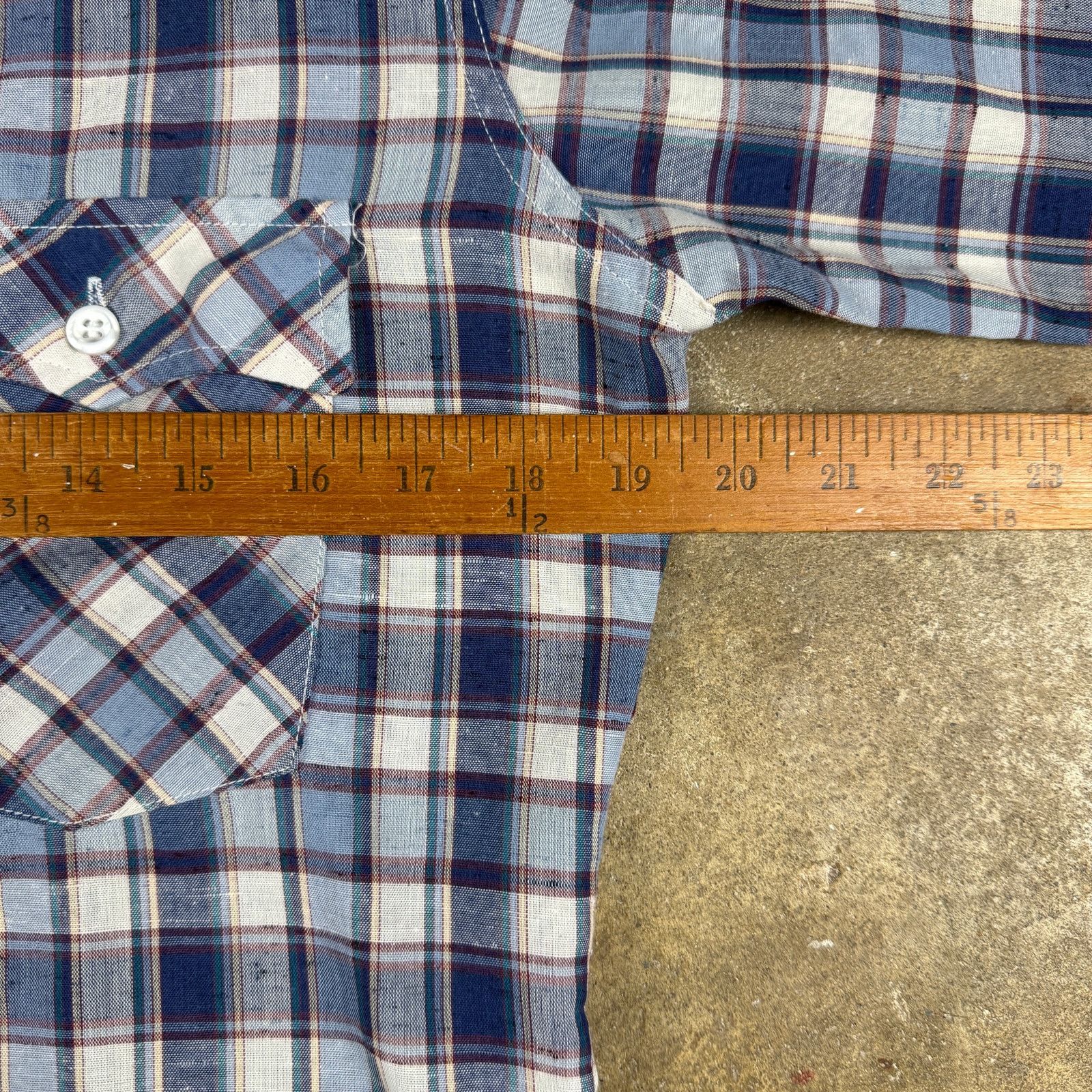 Levi's Vintage 70s Levi’s White Tab Plaid Shirt Men’s Medium USA Size US M / EU 48-50 / 2 - 8 Thumbnail