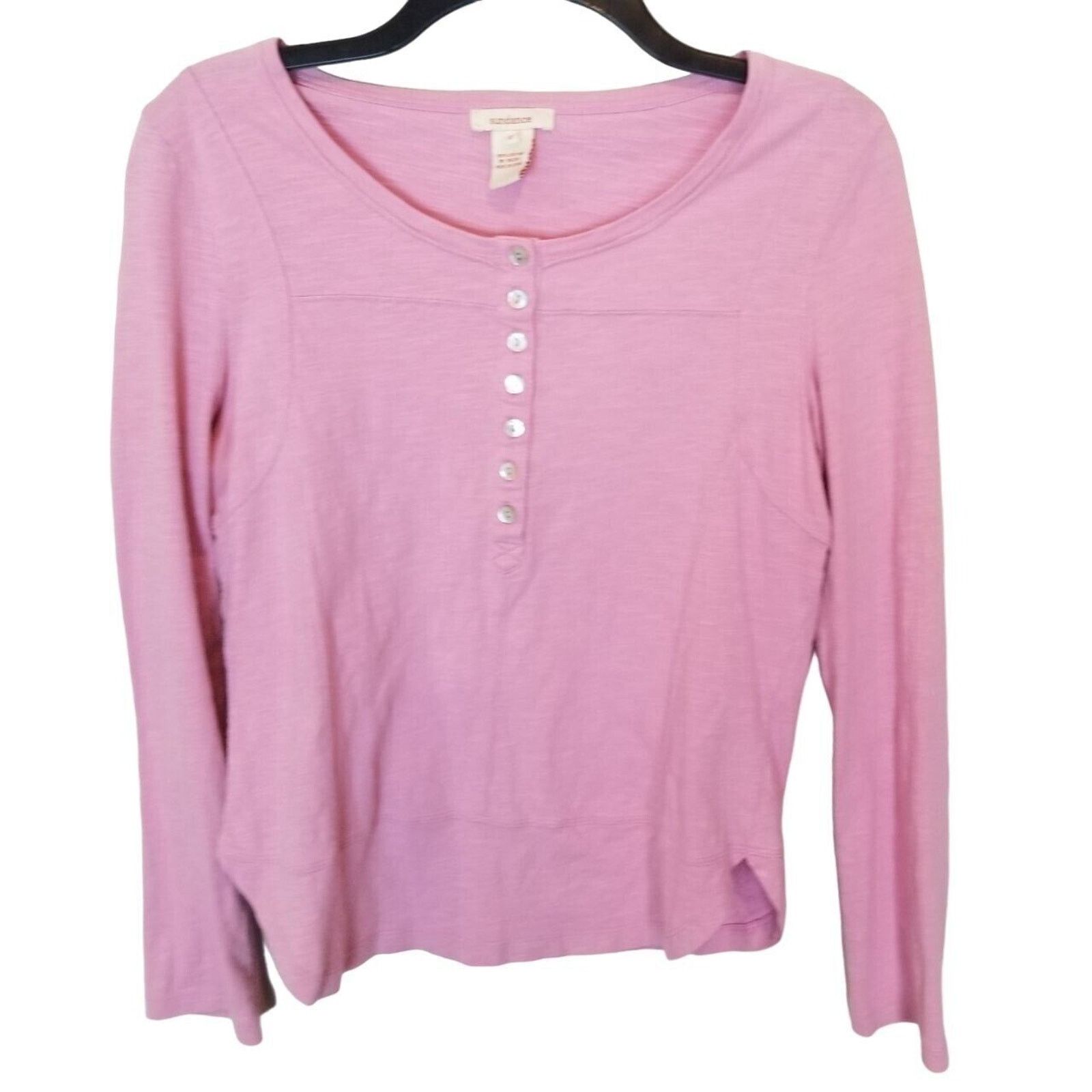 Sundry Sundance Womens Henley Size S Casual Layering Cotton Pink Size S / US 4 / IT 40 - 1 Thumbnail