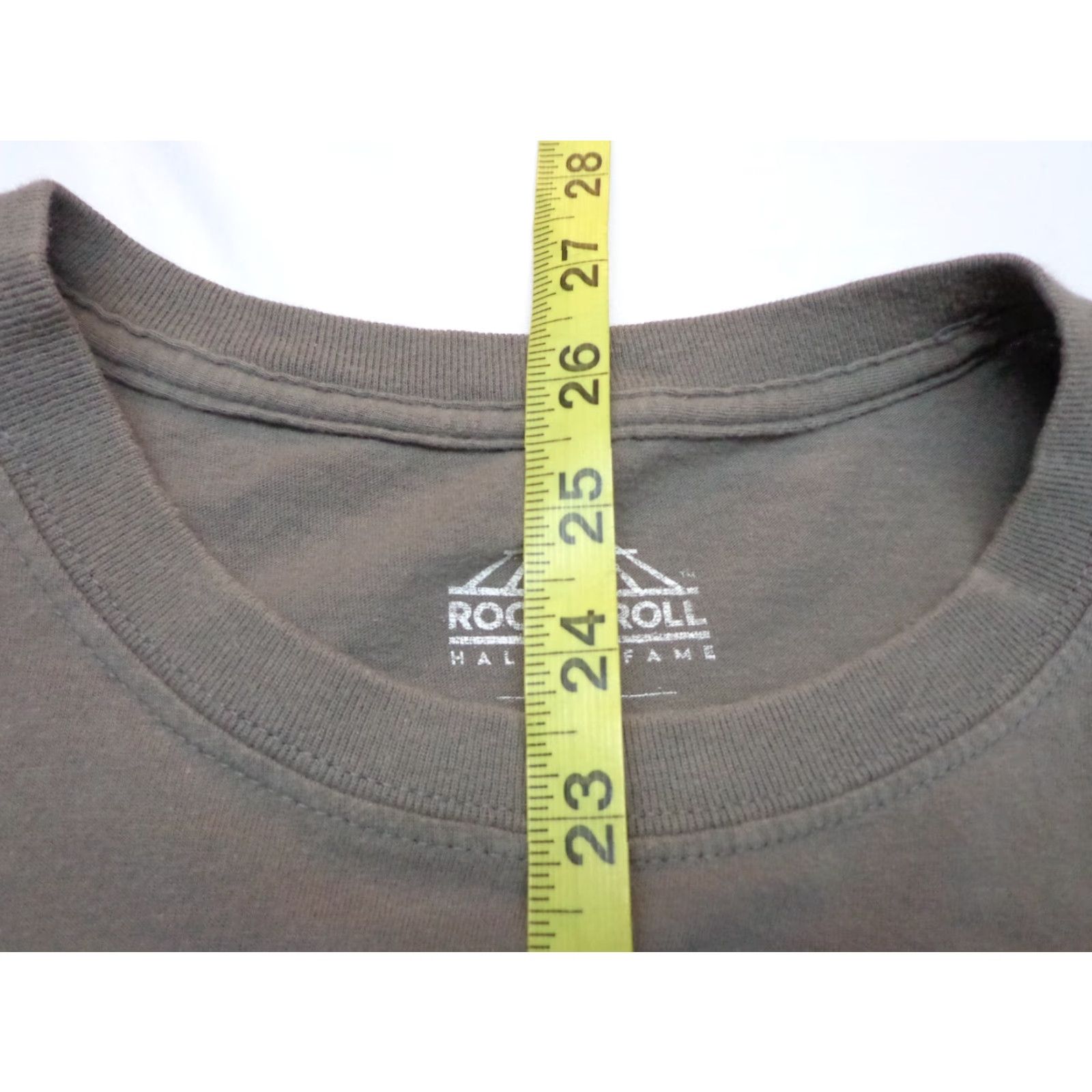 Vintage Rock & Roll Hall Of Fame Gray Graphic T-Shirt Size Large Mens Regular Short Sleeve Crew Neck Cotton Blend Logo Vintage:No Size US L / EU 52-54 / 3 - 5 Thumbnail