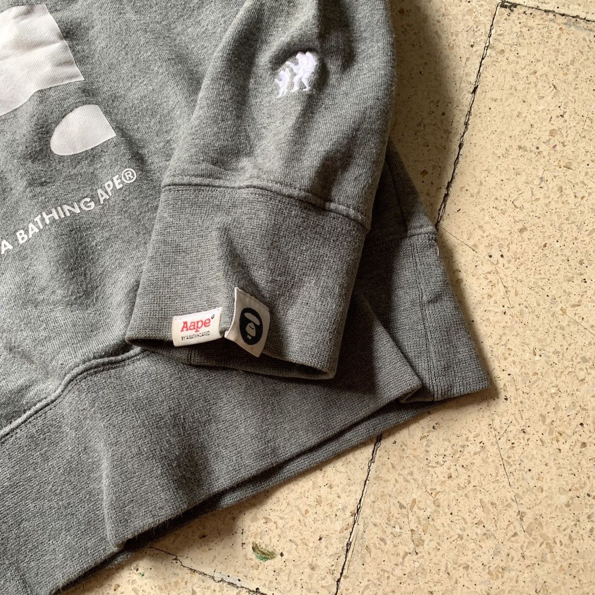 Aape 2000s Bape Aape Apunvs Pullover Hoodie Grey Size US M / EU 48-50 / 2 - 3 Thumbnail