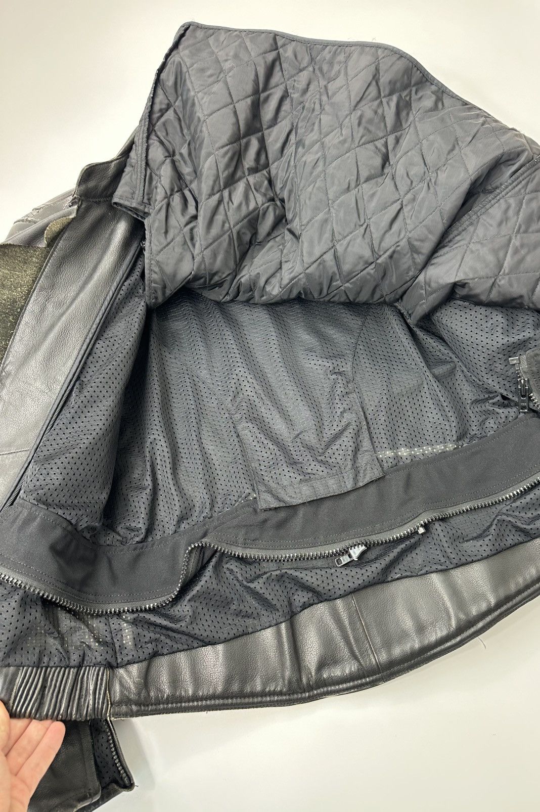 Belstaff Belstaff Motorcycle Leather Jacket Heavyweight Men's Black Size US M / EU 48-50 / 2 - 15 Thumbnail