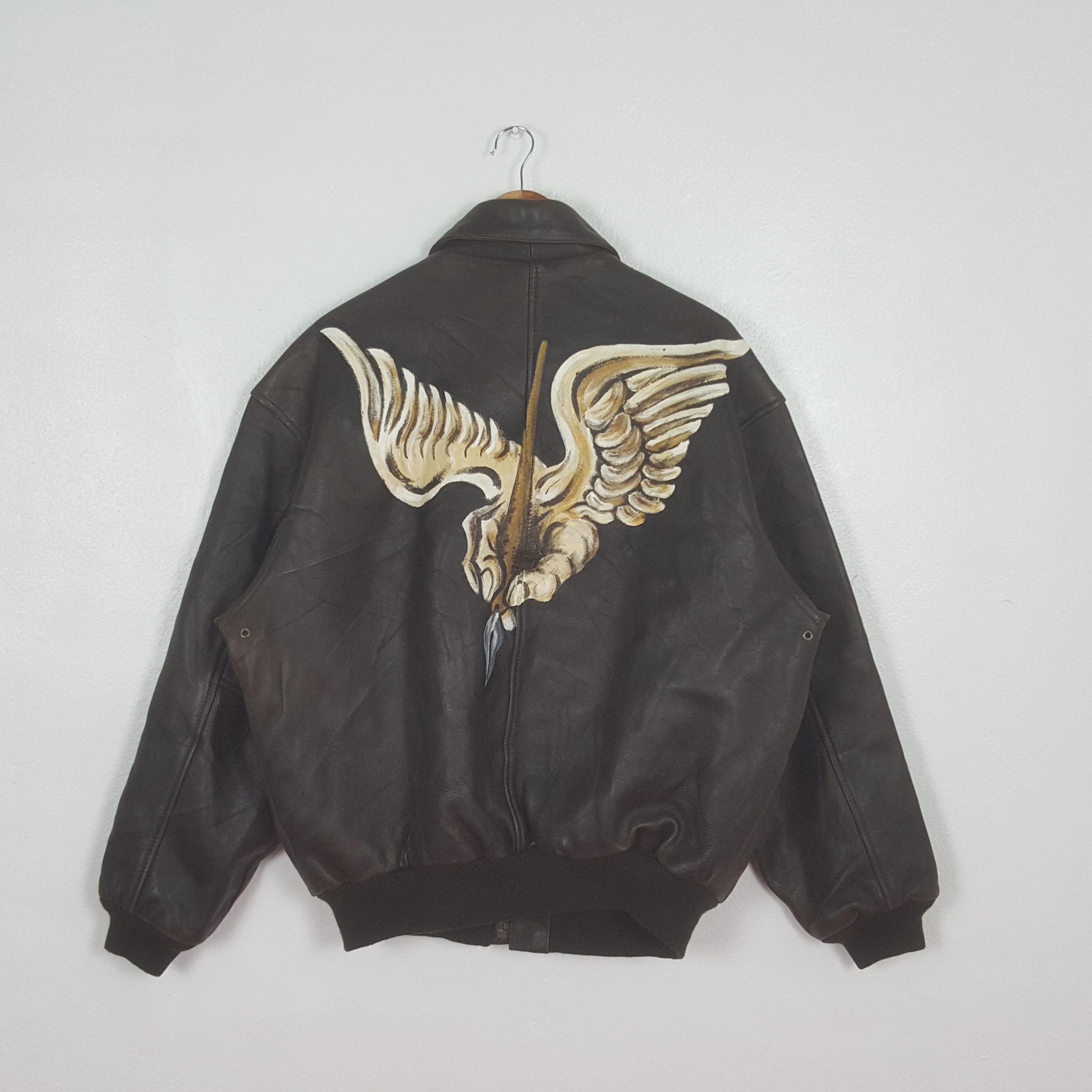 Avirex Vintage Avirex Italy Leather Jacket C311N3 Size US XL / EU 56 / 4 - 1 Thumbnail