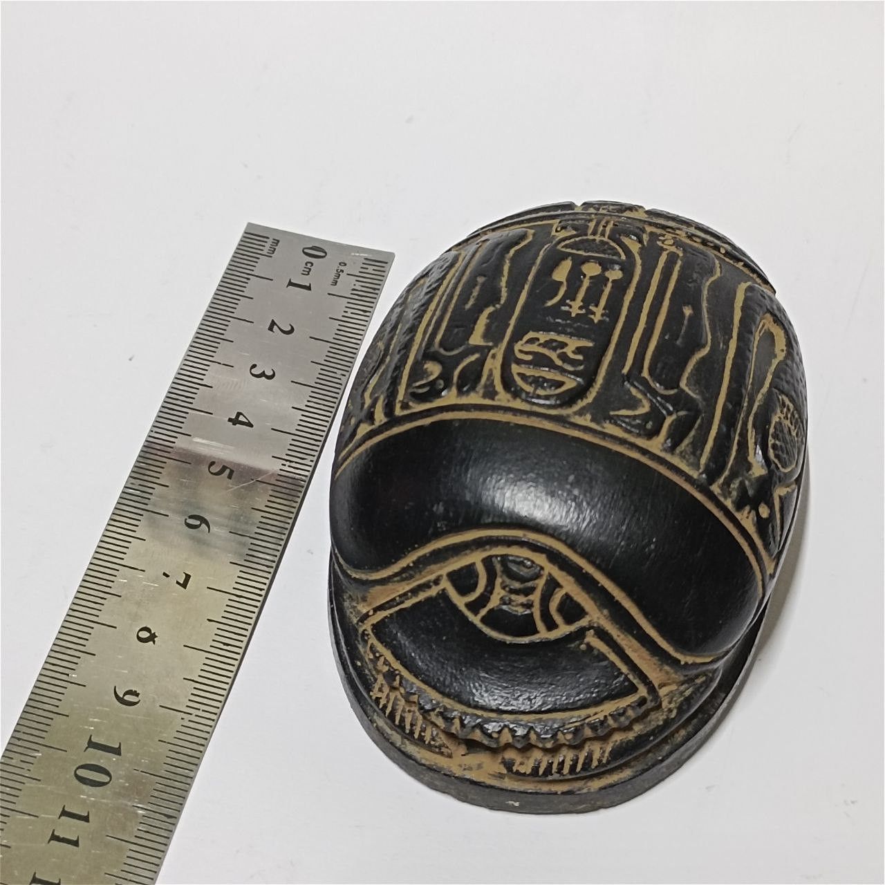 Other Ancient-style Egyptian scarab with engraved hieroglyphs Size ONE SIZE - 7 Thumbnail