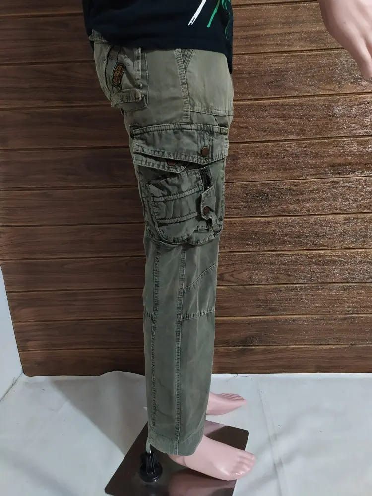 Other Bapai Cargo Tactical Multi pocket Olive Colour Pants Size US 29 - 15 Thumbnail